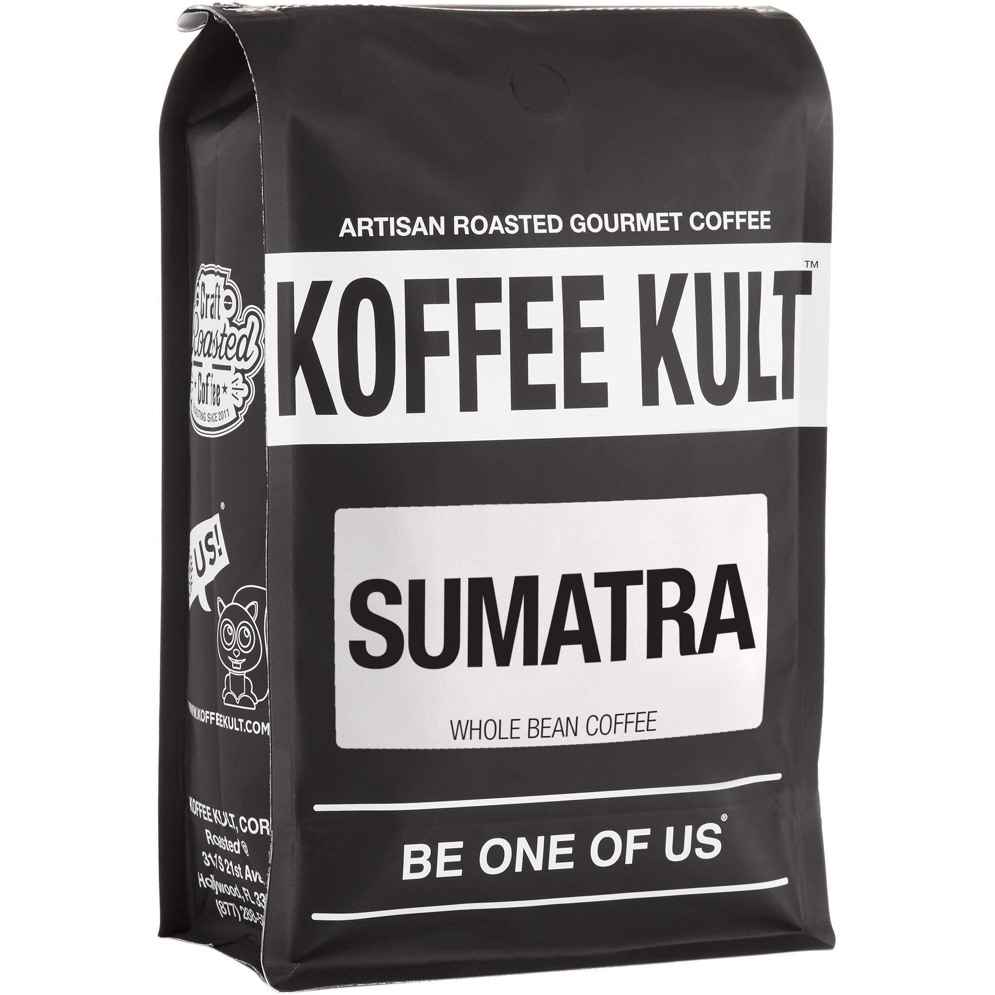 Koffee Kult Sumatra Coffee Beans Dark Roast - Indonesian Fresh Roasted Coffee Beans (Whole Bean, 12Oz)