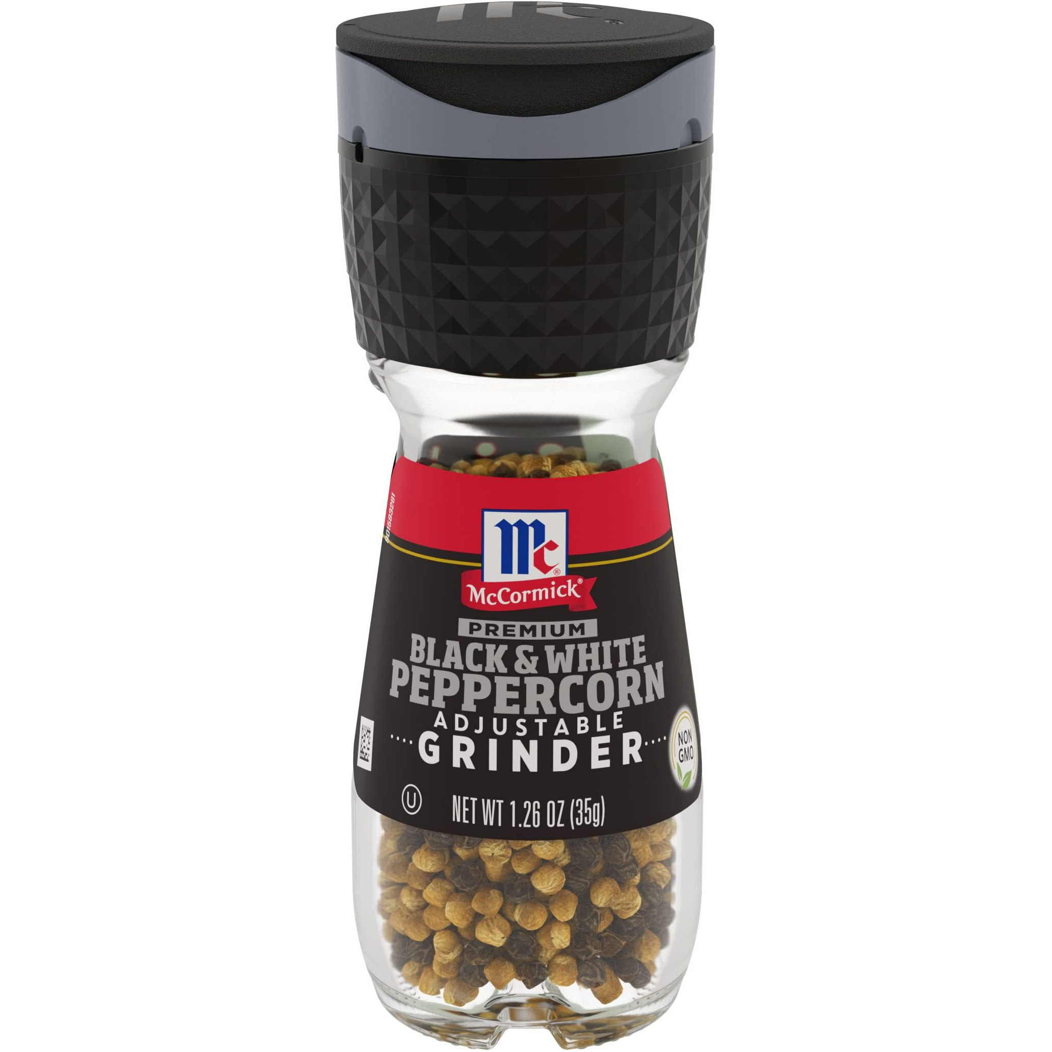 Mccormick Premium Black & White Peppercorn Grinder, 1.26 Oz (Pack Of 6)