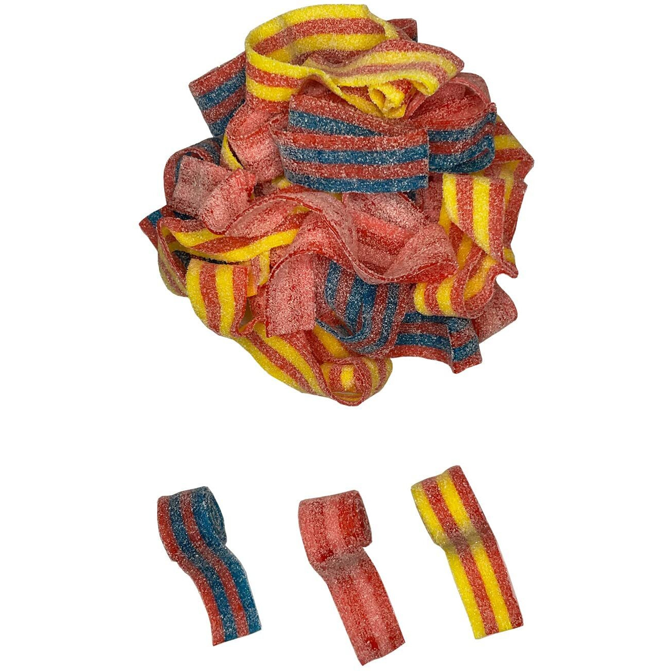 Smarty Stop Sour All Flavor Gummy Belts Candy 1 Pound (Mixed Berries And Banana)