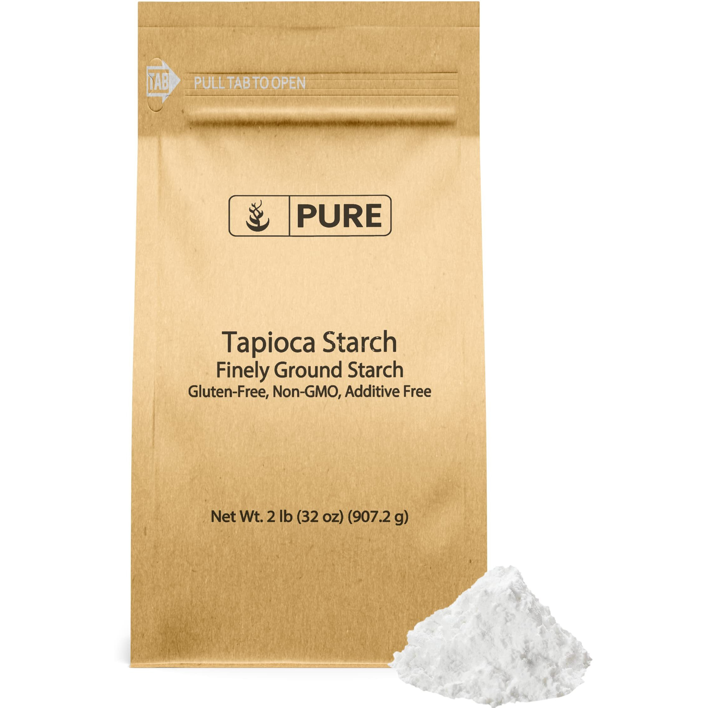 Pure Original Ingredients Tapioca Starch (2 Lb) Gluten-Free, Non-Gmo, Kitchen Staple, Tapioca Flour