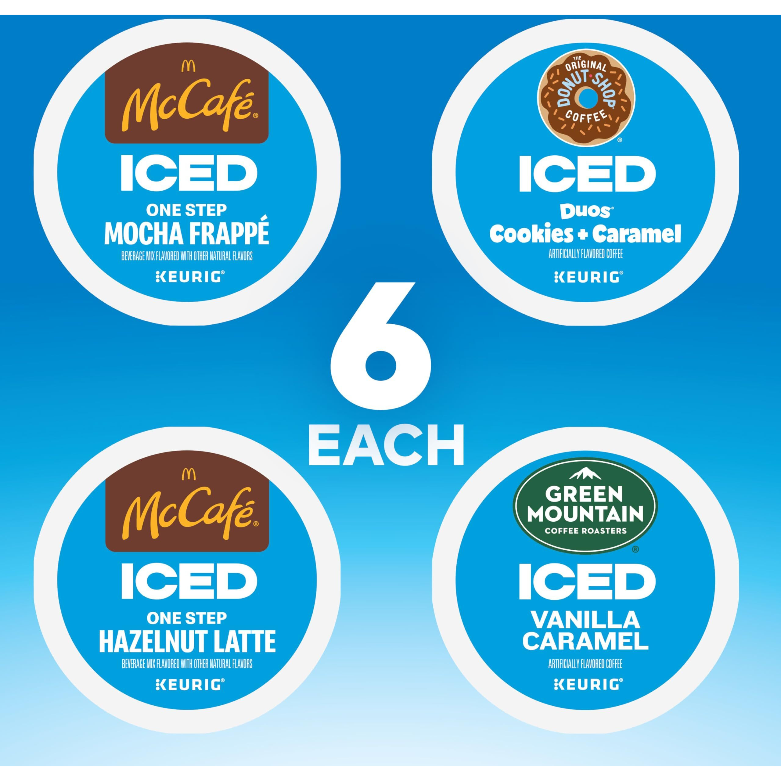Keurig Iced Coffee, Single-Serve K-Cup Pods Variety Pack, 24 Count