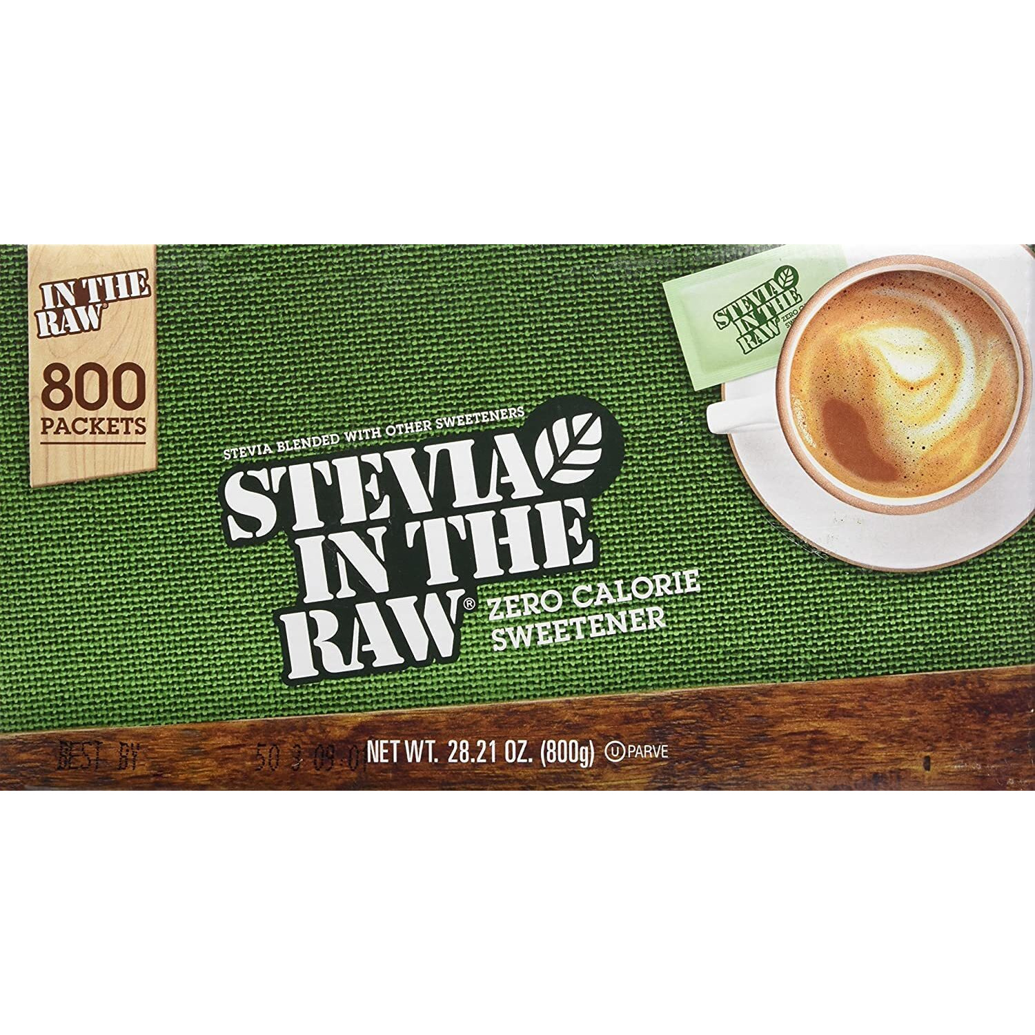 Stevia In The Raw Zero Calorie Sweetener Portion Packets, 800-Count Original