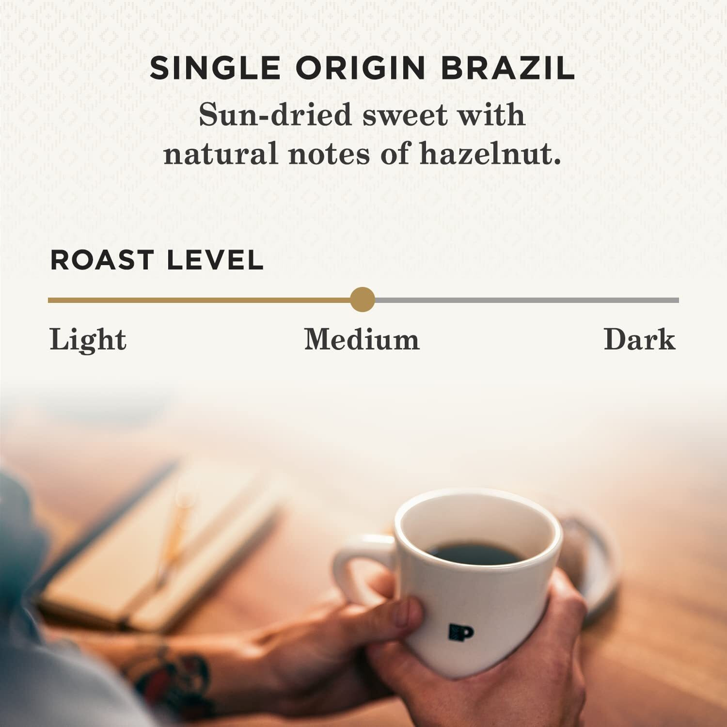 Peet's Coffee, Medium Roast K-Cup Pods For Keurig Brewers - Single Origin Brazil 88 Count (4 Boxes Of 22 K-Cup Pods)