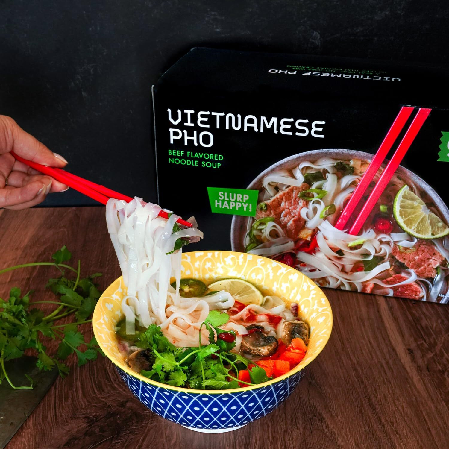 Snapdragon Vietnamese Pho Instant Noodle Bowls | Vietnamese Pho Flavor Broth With Rice Noodles | No Artificial Flavors | No Msg Added | 2.3 Oz (9 Pack)