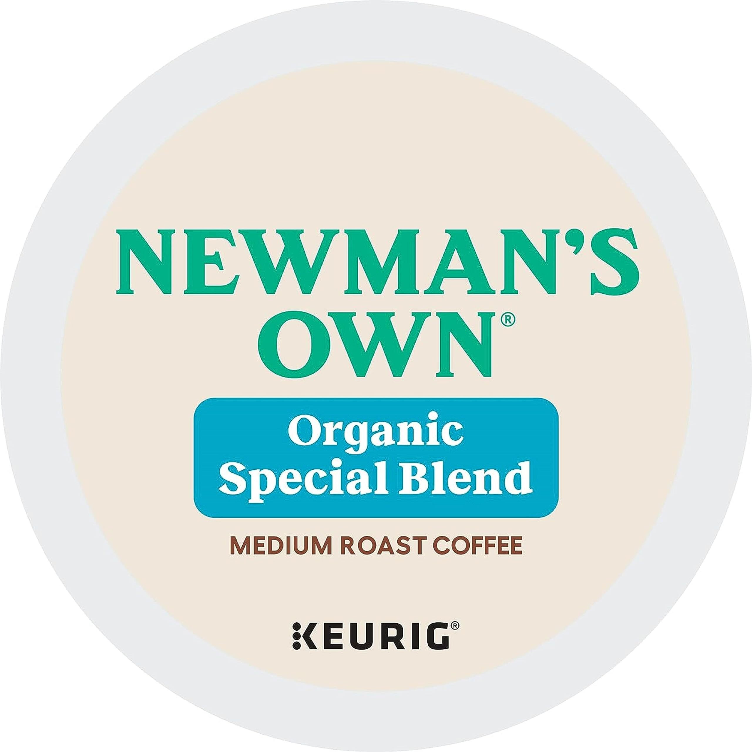 Newman's Own Organics, Special Blend, Single-Serve Keurig K-Cup Pods, Medium Roast, 120 Count (5 Boxes Of 24 Pods)
