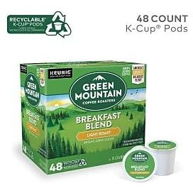 Green Mountain Coffee Roasters Blend, Single-Serve Keurig K-Cup Pods, Light Roast Coffee, 48 Count
