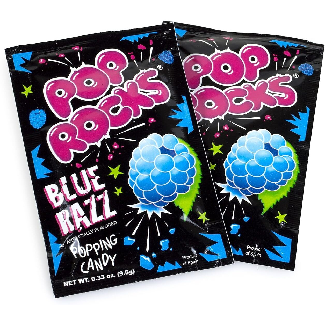 Pop Rocks Blue Razz Hard Candy, 0.33 Oz., 24 Pieces (209-00230)