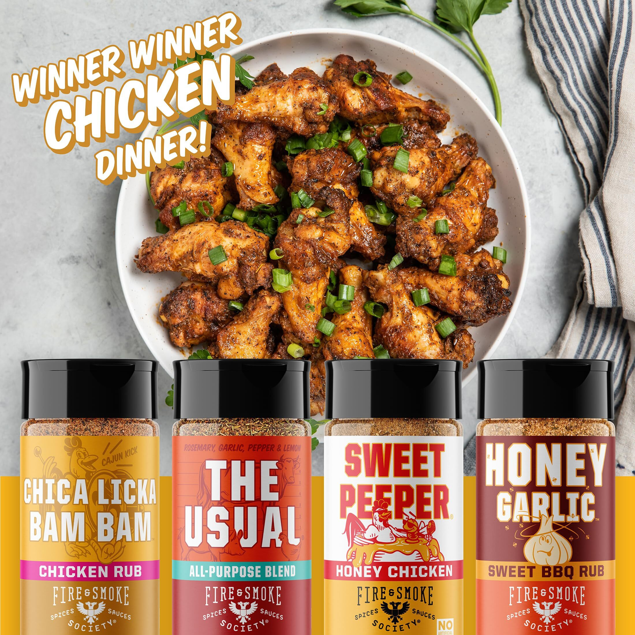 Fire & Smoke Society Motherload (18-Pack) Variety | Bbq Rubs And Seasonings, Gifts For Men Grilling Accessories | Steak Seasoning, Chicken, Burgers, Pulled Pork | Large Spices Set