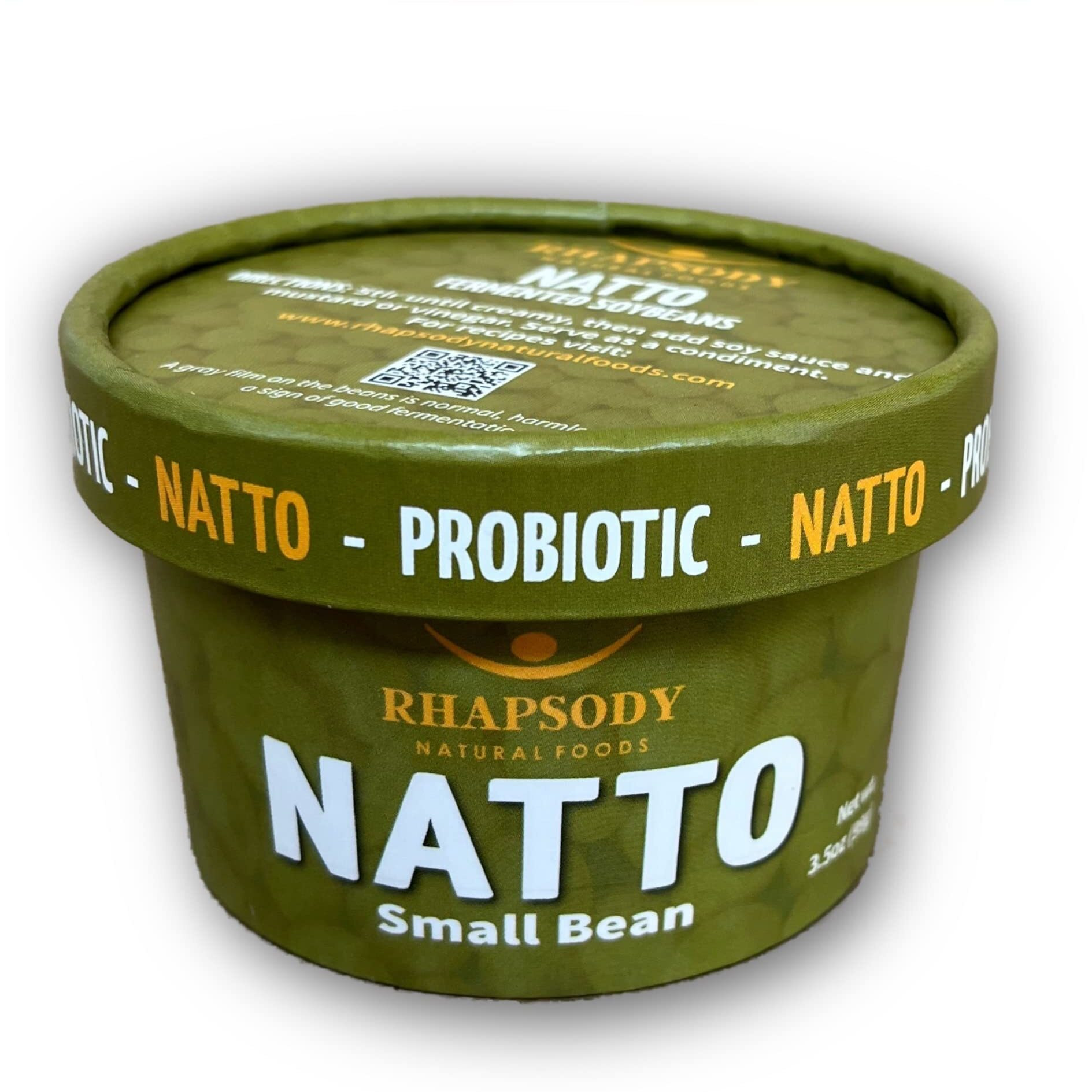 Rhapsody Natural Foods, Small Beannatto, Made In Vermont, Fermented Probiotic Superfood, 3.5 Oz (100G) - Case Of 12 (42Oz)
