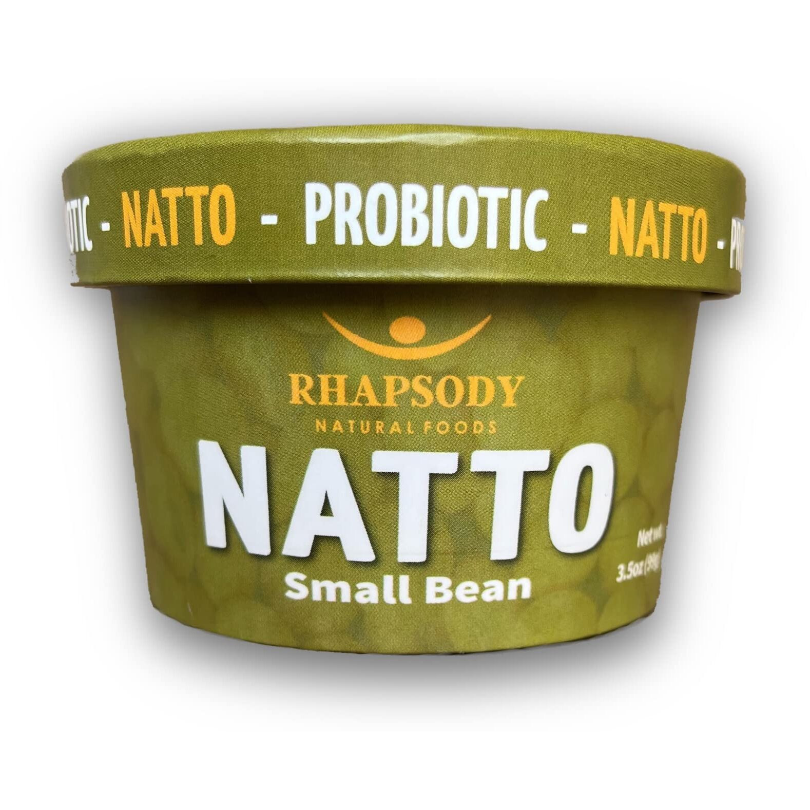 Rhapsody Natural Foods, Small Beannatto, Made In Vermont, Fermented Probiotic Superfood, 3.5 Oz (100G) - Case Of 12 (42Oz)