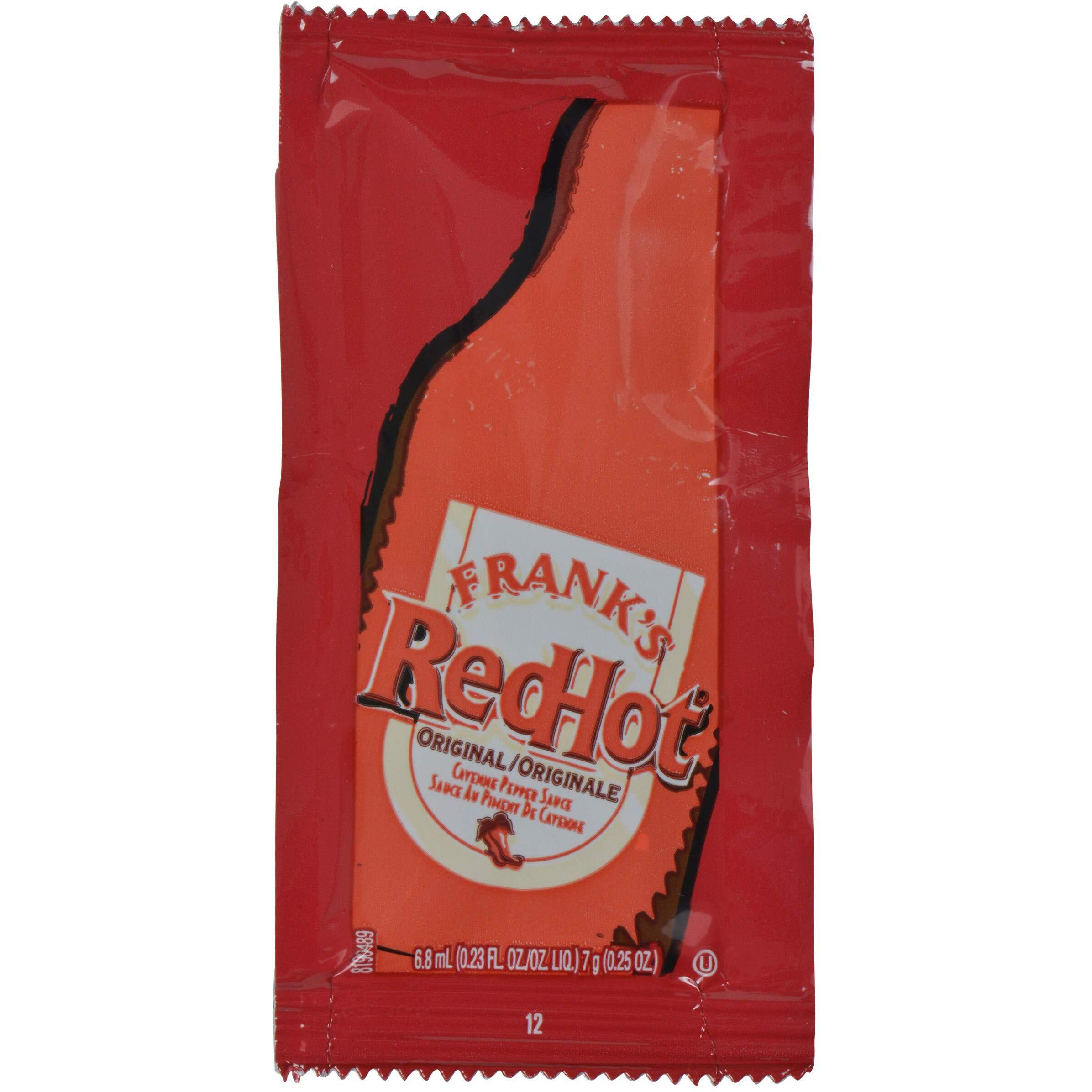 Frank's Redhot Original Cayenne Pepper Sauce Packets, 200 Count - One 200 Count Package Of Frank's Hot Sauce Packets, Perfect Single-Serve Size For Take-Out, Delivery And Catering