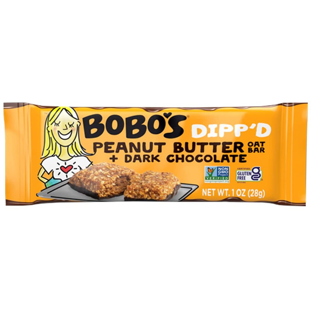 Bobo's Dippd Bars Variety Pack, Original Chocolate Chip (10 Bars), Peanut Butter Chocolate Chip (10 Bars) And Double Chocolate (10 Bars) (30 Ct Case), Healthy Everyday Snack