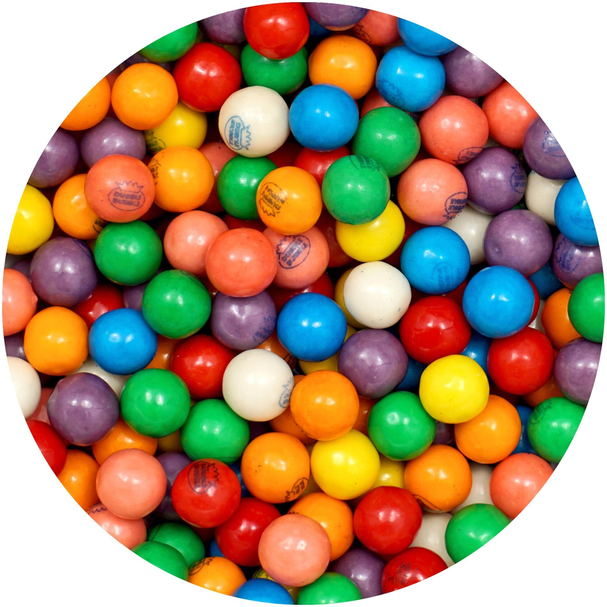 Gumballs For Gumball Machine, 0.5 Inch Mini Gumballs, Approx. 280 Pieces, 1Lb Bulk Bag, Dubble Bubble Assorted Fruit Flavored Bubble Gum, Gumball Machine Refills