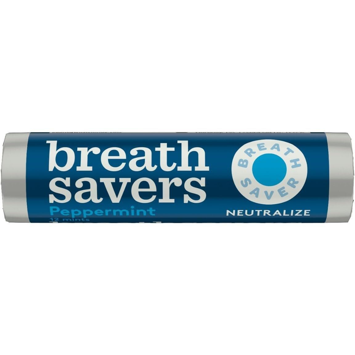 Breathsavers Peppermint Rolled Mints, 12 Per Roll (Pack Of 48)