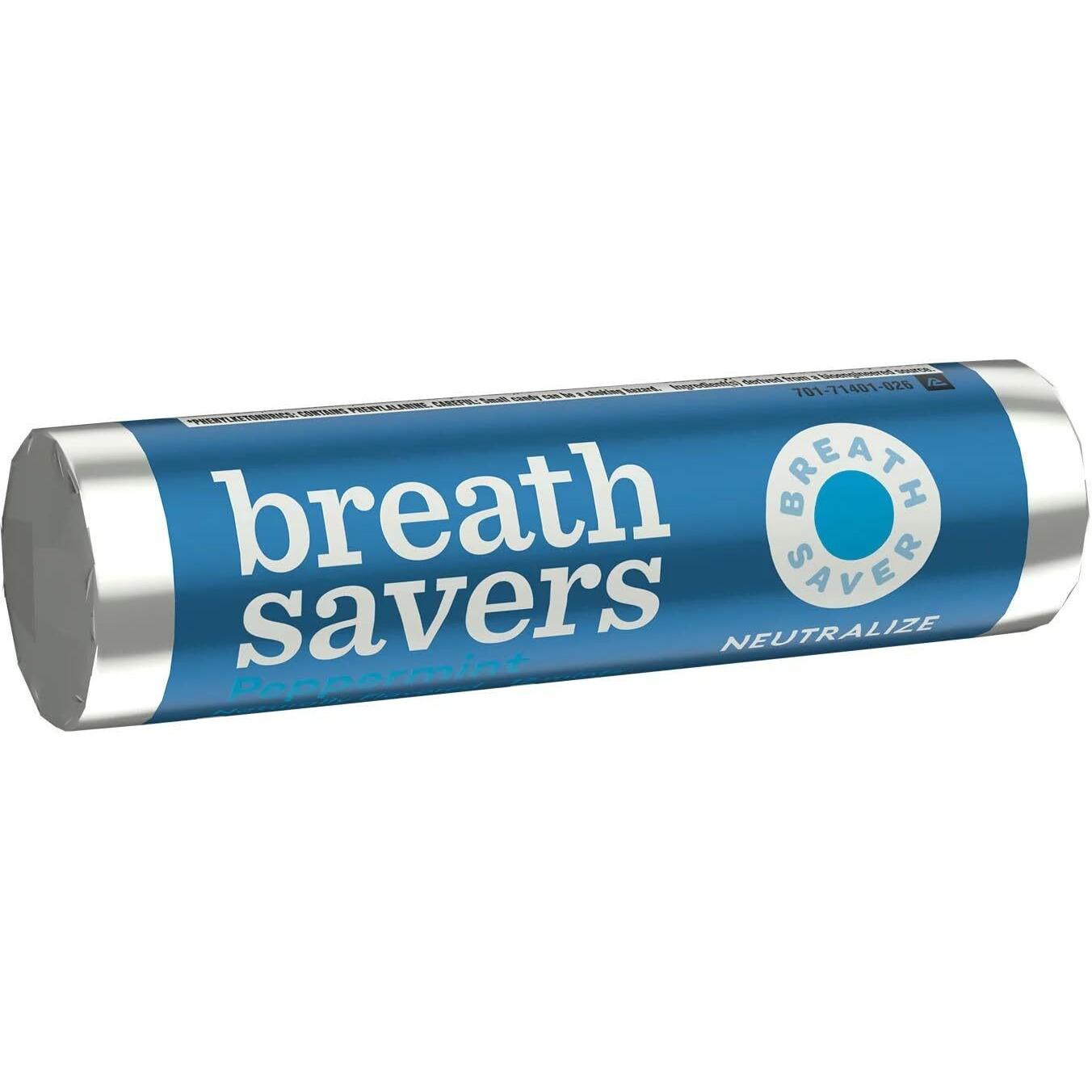 Breathsavers Peppermint Rolled Mints, 12 Per Roll (Pack Of 48)