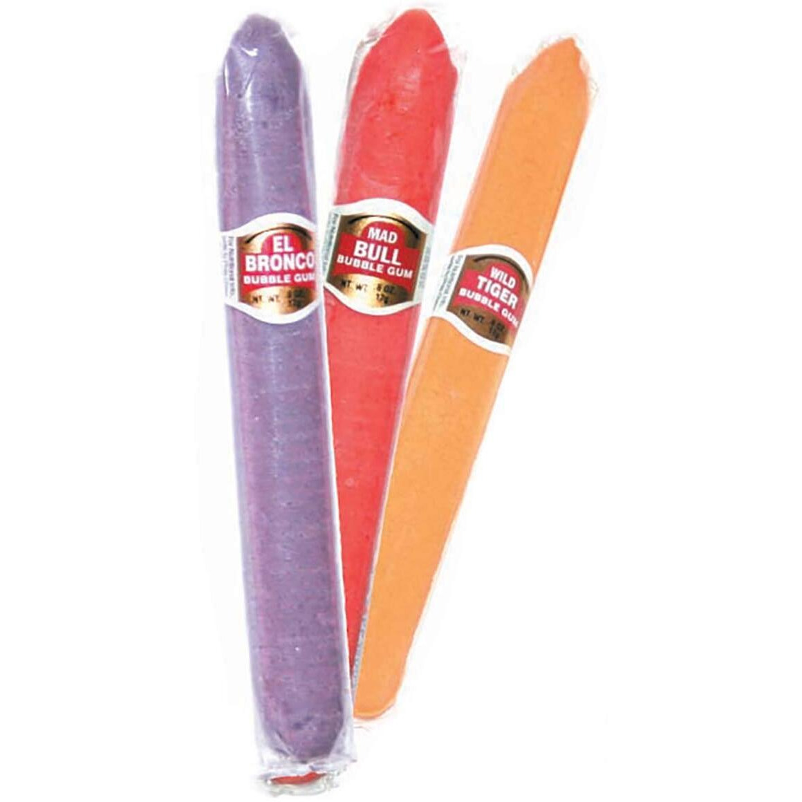 Dubble Bubble El Bubble Ii Bubble Gum Cigars, Assorted Fruit Flavors, Box Of 36