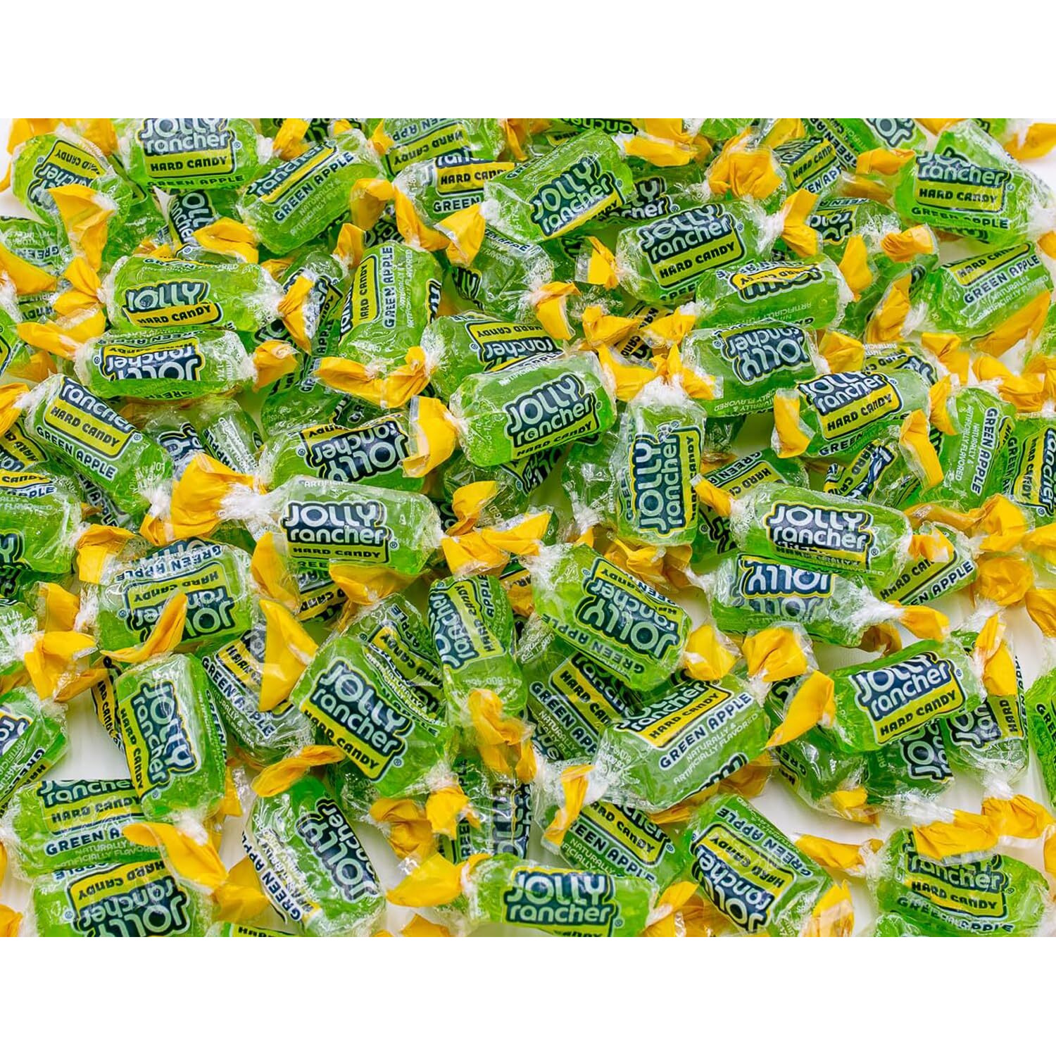 Jolly Rancher Hard Candy Green Apple Original Flavor 1 Lb - Bulk Bag, Individually Wrapped (74 Pieces)
