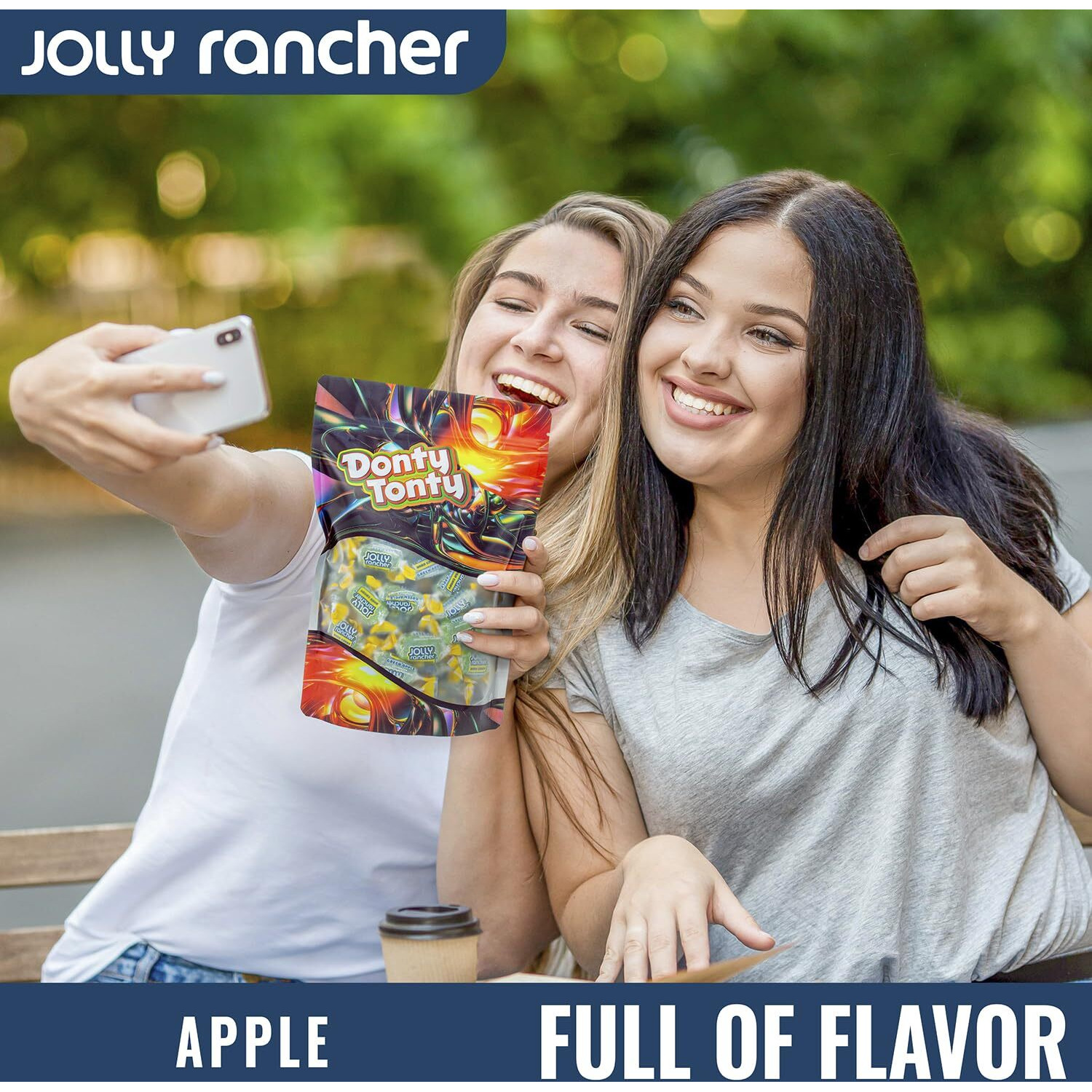 Jolly Rancher Hard Candy Green Apple Original Flavor 1 Lb - Bulk Bag, Individually Wrapped (74 Pieces)
