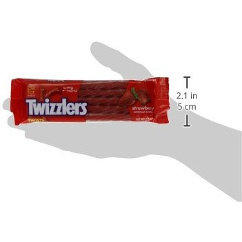 Twizzlers Twists, Strawberry Flavored Licorice Candy, 2.5 Ounce Packet (Pack Of 36)