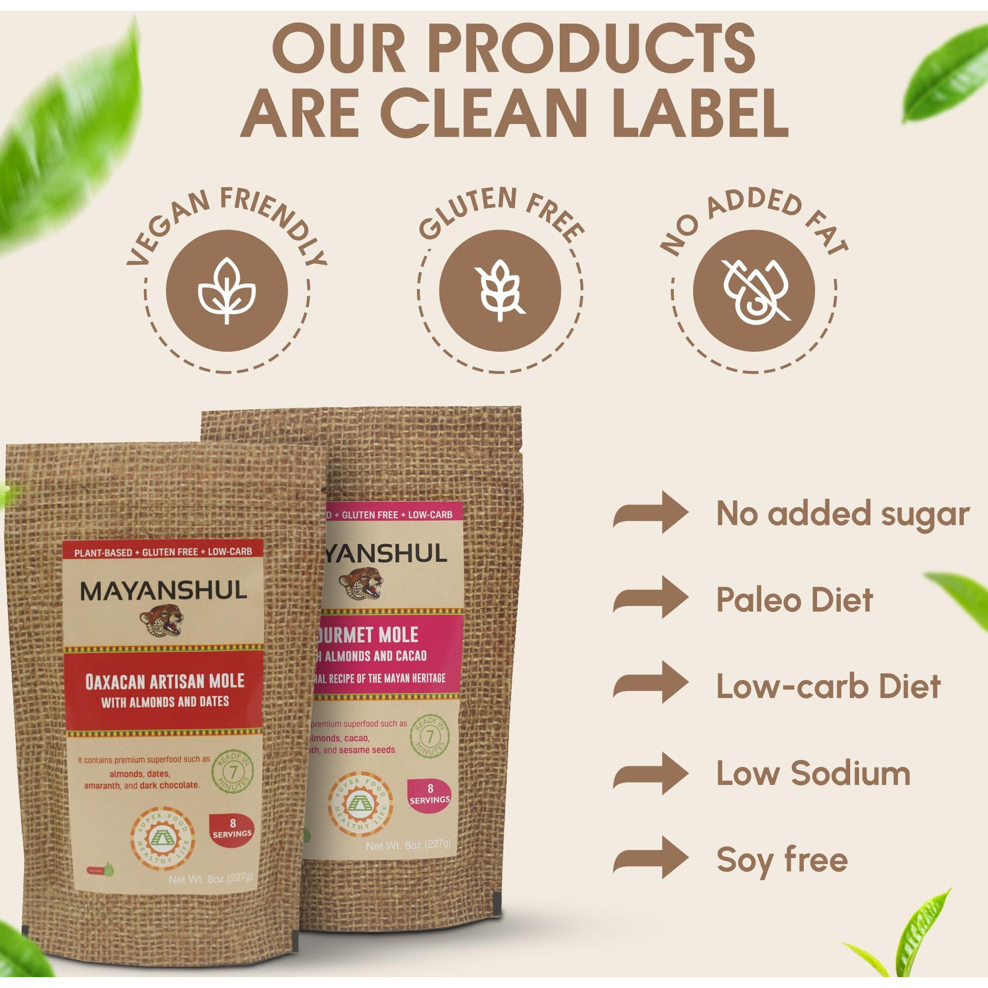 Mayanshul Healthy Red Mole Sauce | Mole Rojo Oaxaqueno | Superfood Ingredients | Fat Free, No Added Sugar, Low Carb, Low Sodium, Vegan, Paleo Friendly