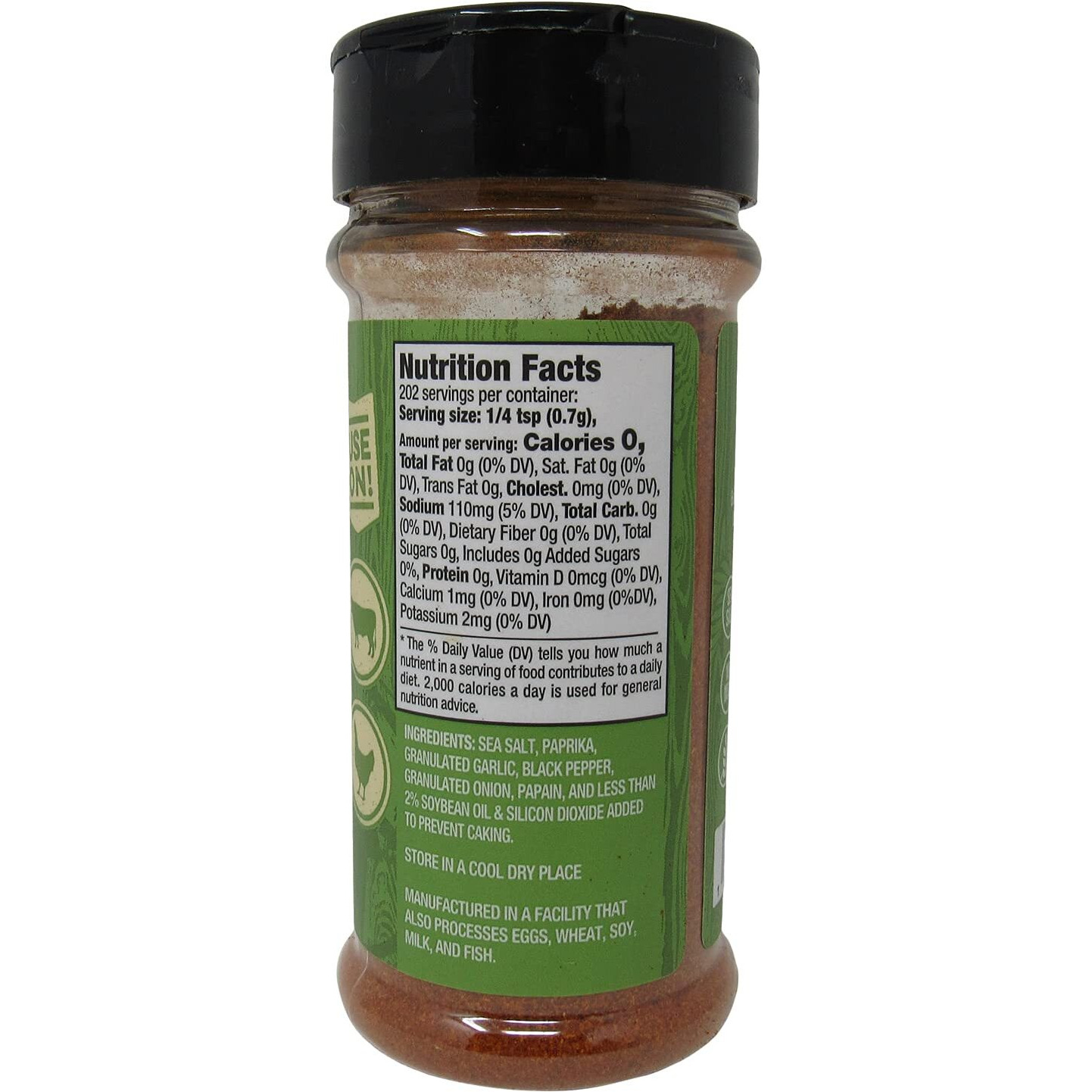 Buc-Ee's Texas Round Up Fajita Seasoning, Gluten Free, One 5 Ounce Shaker Bottle