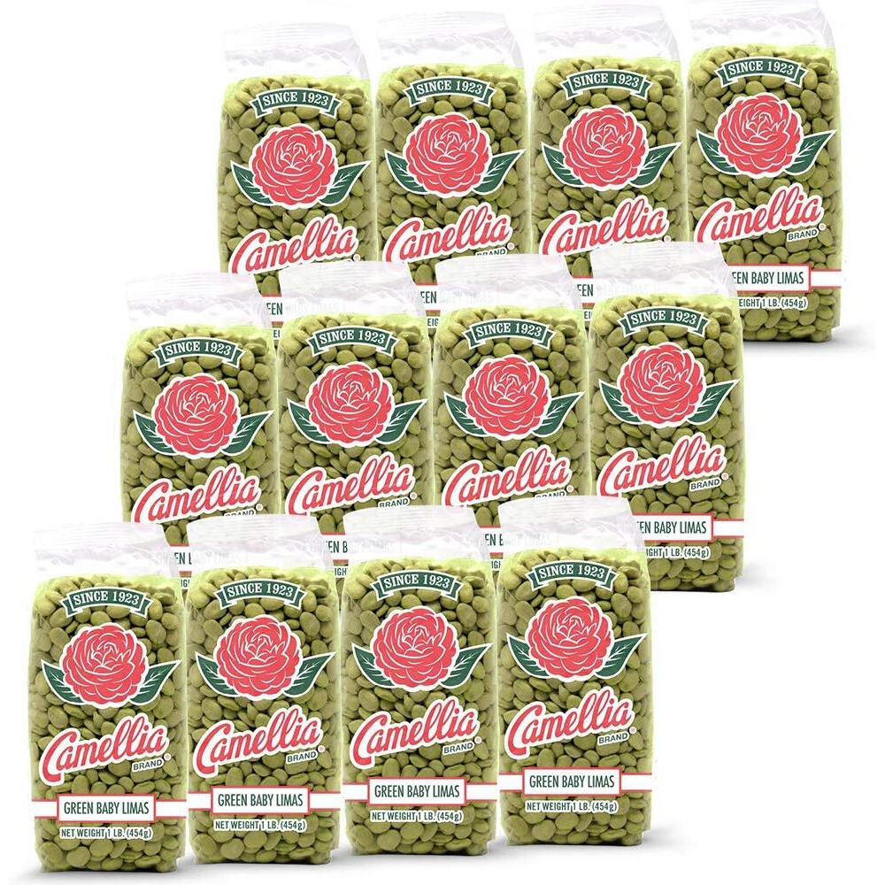 Camellia Brand Dried Green Baby Lima Beans, 1 Pound (Pack Of 12)
