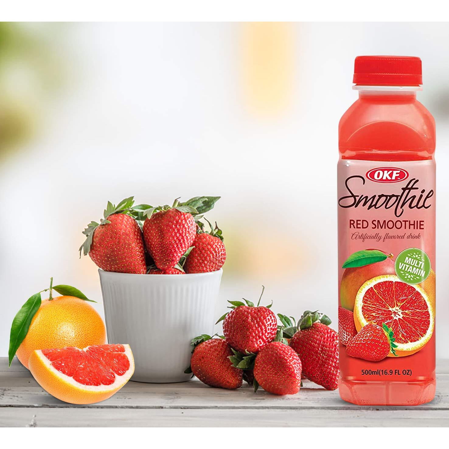 Okf Smoothie, Multi Vitamin Premium New Drink, 16.9 Fluid Ounce (5 Flavor Variety Pack, 20 Pack)
