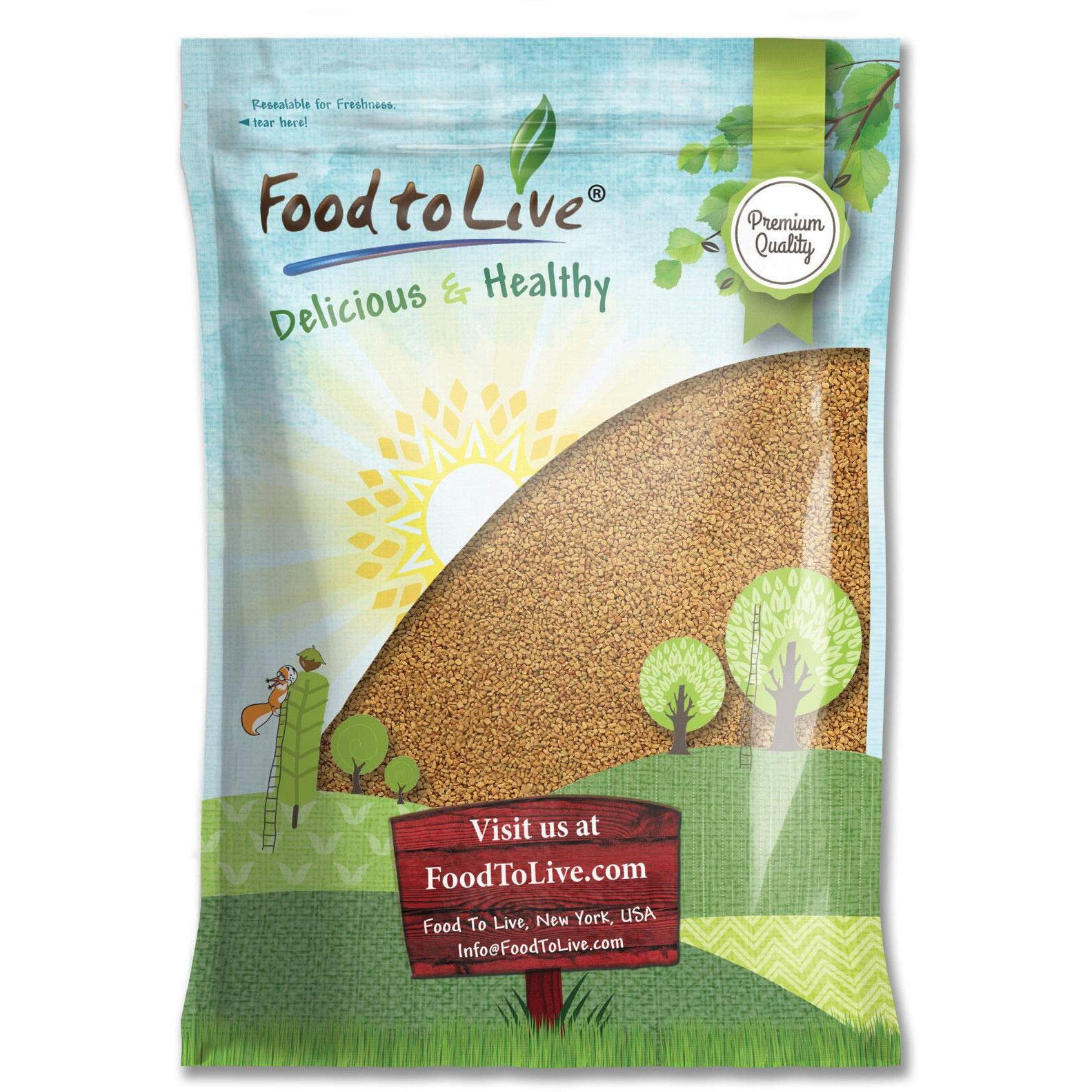 Fenugreek Seeds, 10 Pounds - Non-Gmo Verified, Whole, Raw, Sproutable, Vegan, Kosher, Bulk Methi, Good Source Of Dietary Fiber, Protein, Iron, Great For Pickling, Vegetable Dishes, And Spice Mixes