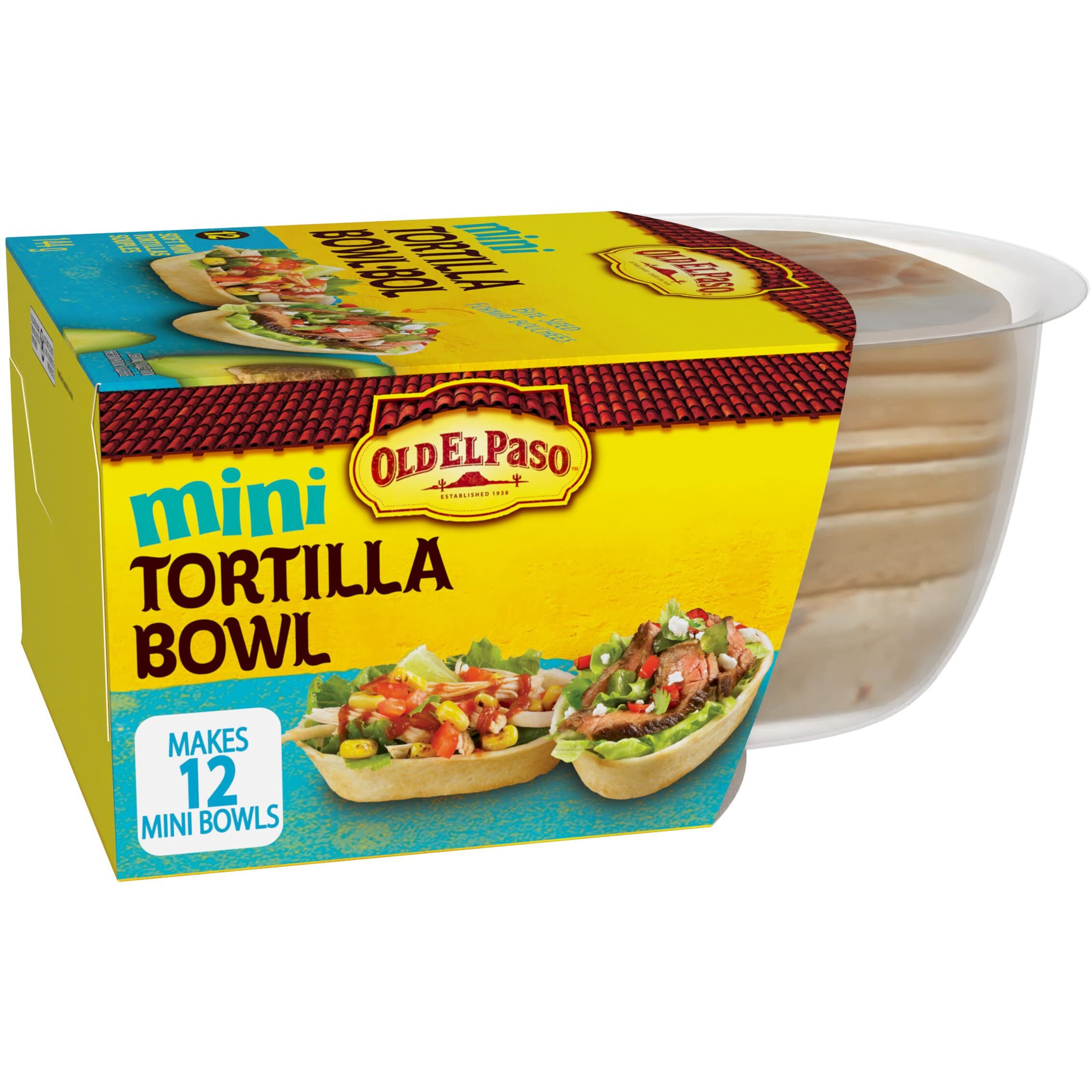 Old El Paso Mini Tortilla Bowls, 144G/5.1 Oz., {Imported From Canada}