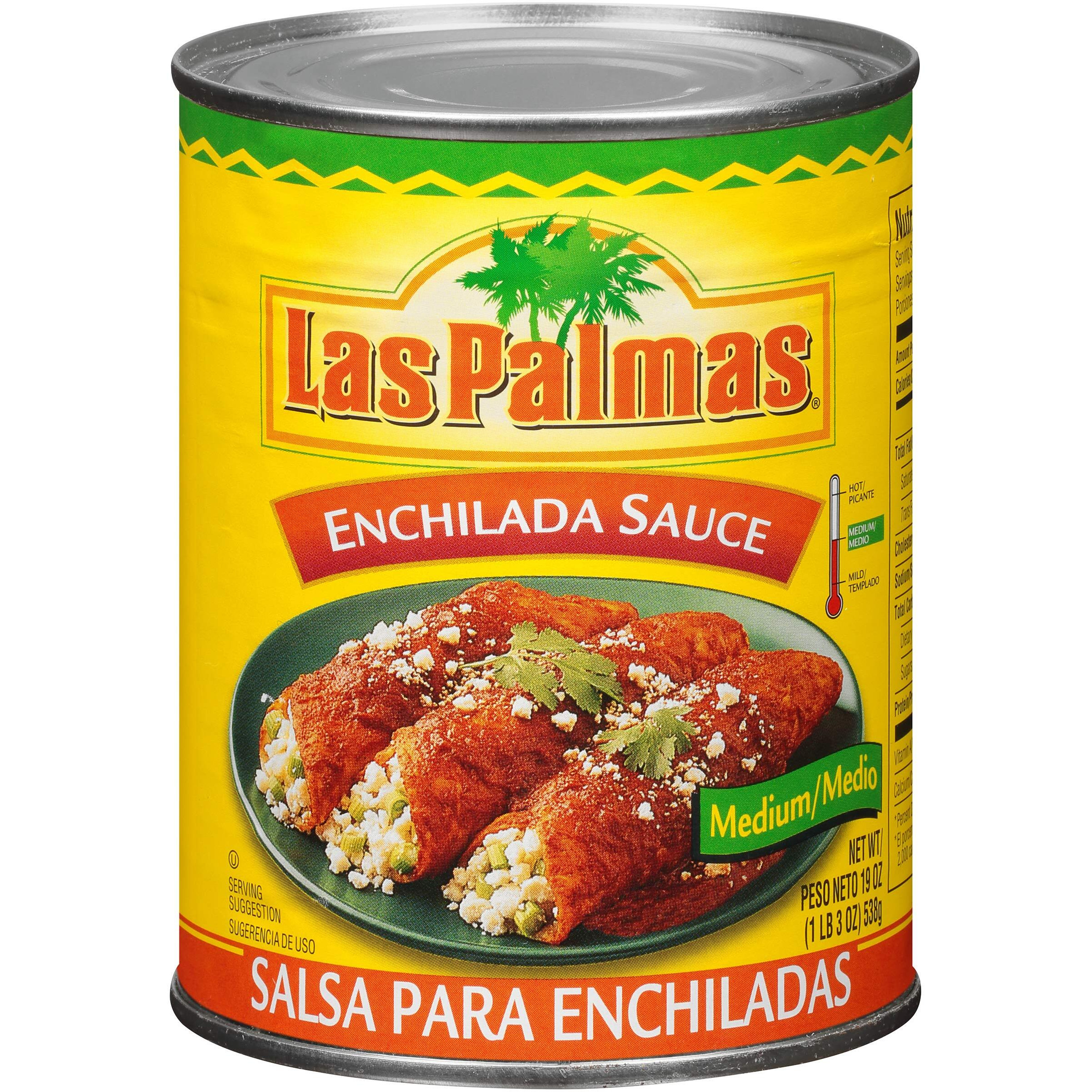 Las Palmas Enchilada Sauce, Medium, 19 Ounce (Pack Of 12)
