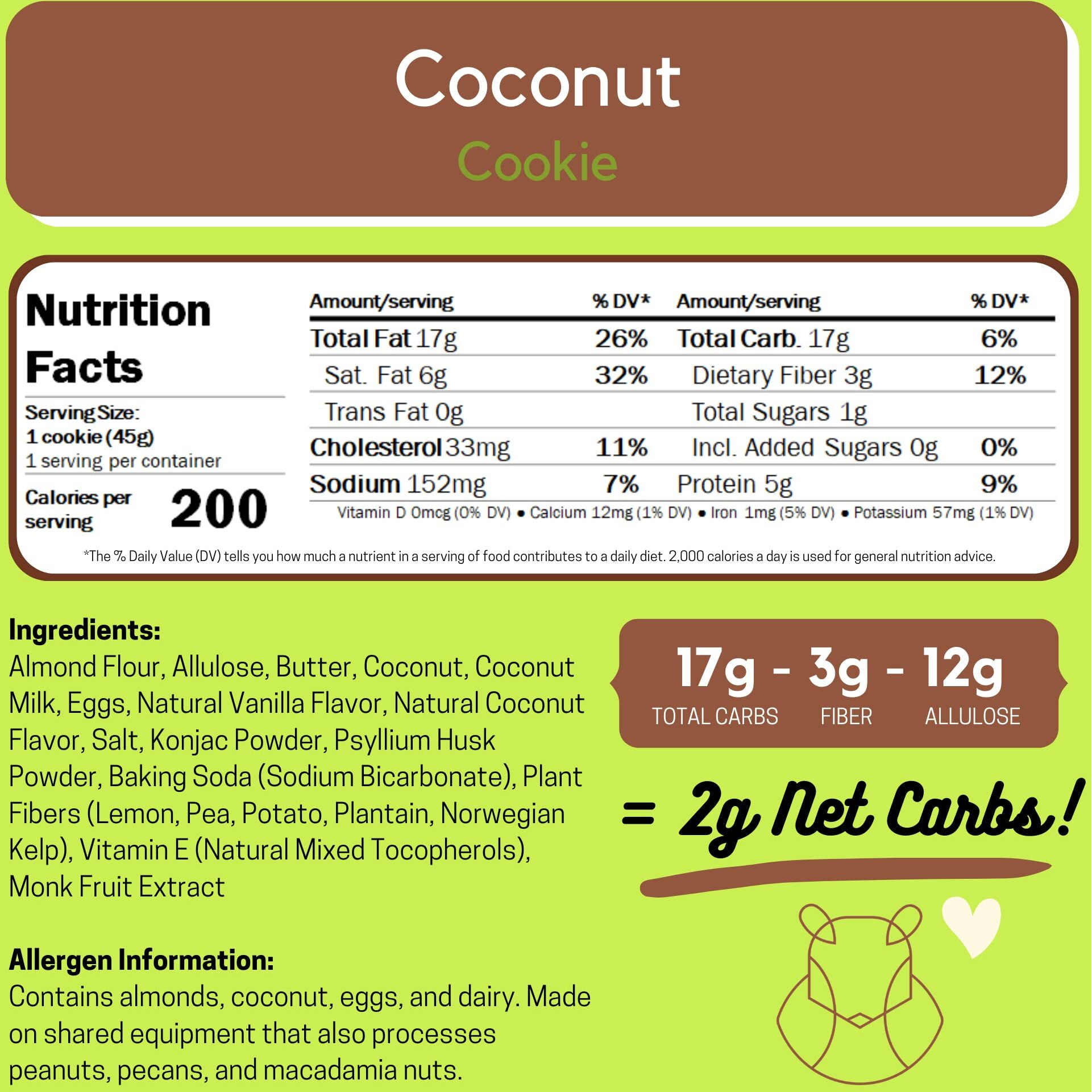 Chipmonk Keto Cookies - Variety Pack (6 Pack) Low Carb Keto Snacks - Gluten-Free, High Fat, Low Sugar, Ketogenic Sweet Snack Foods, Healthy Macro Nutrition Treats