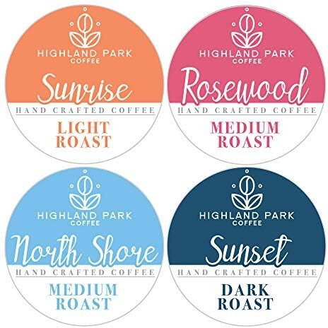 Highland Park Coffee Single Serve Coffee Pods Compatible With Keurig K Cup Brewers, Variety Pack, 80 Count