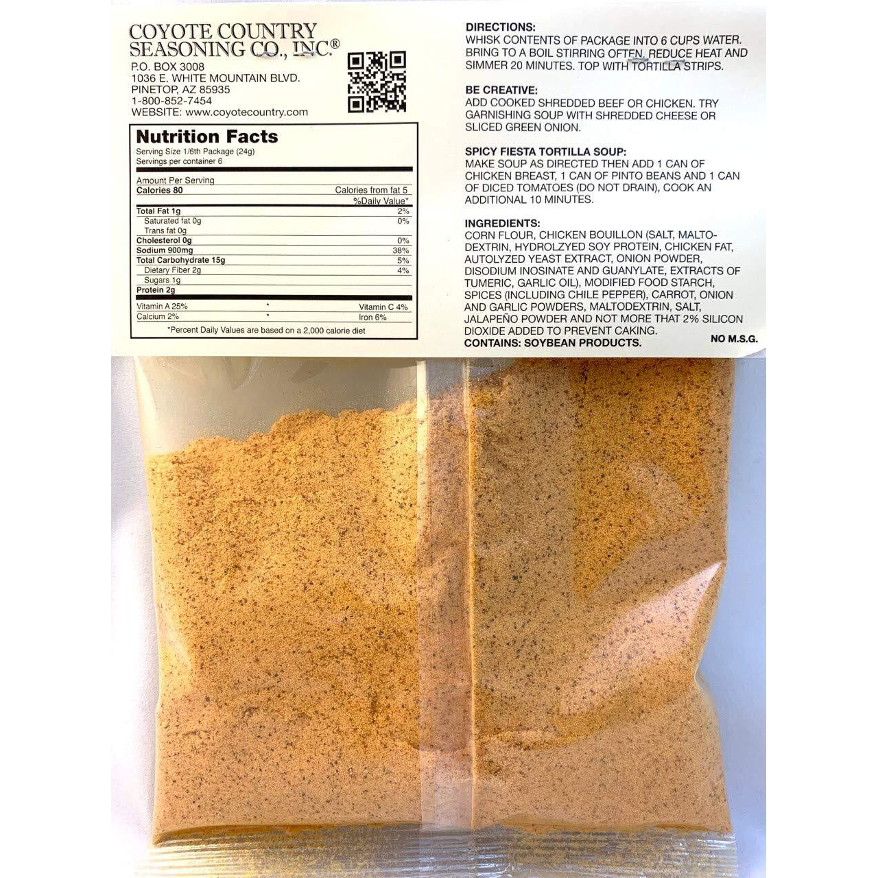 Coyote Country's Tortilla Soup Mix (Spicy) (3 Pack)