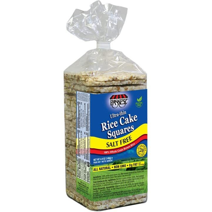 Only Kosher Candy Ultra Thin Salt Free Rice Cakes Squares, (Pack Of 12)