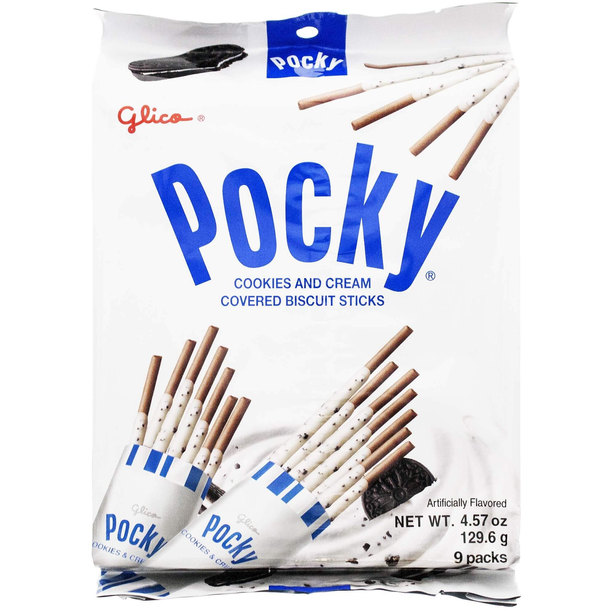 Glico Cookie And Cream Covered Cocoa Biscuit Sticks, 4.57 Ounce