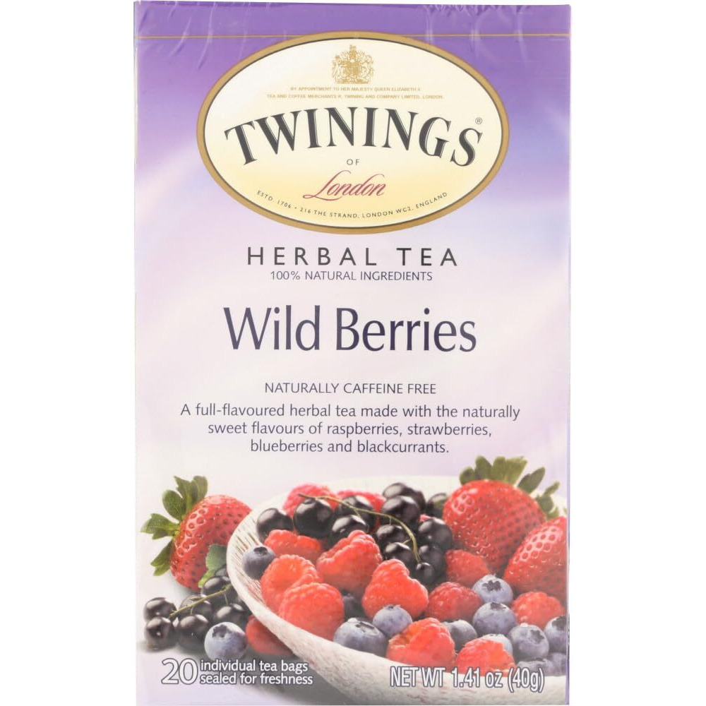 Twinings Of London Wild Berries Herbal Tea Bags, 20 Count