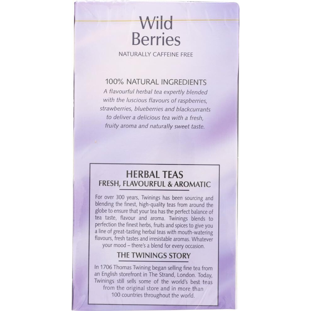 Twinings Of London Wild Berries Herbal Tea Bags, 20 Count