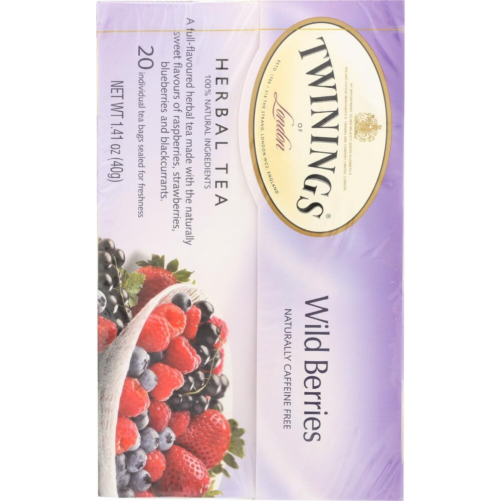 Twinings Of London Wild Berries Herbal Tea Bags, 20 Count