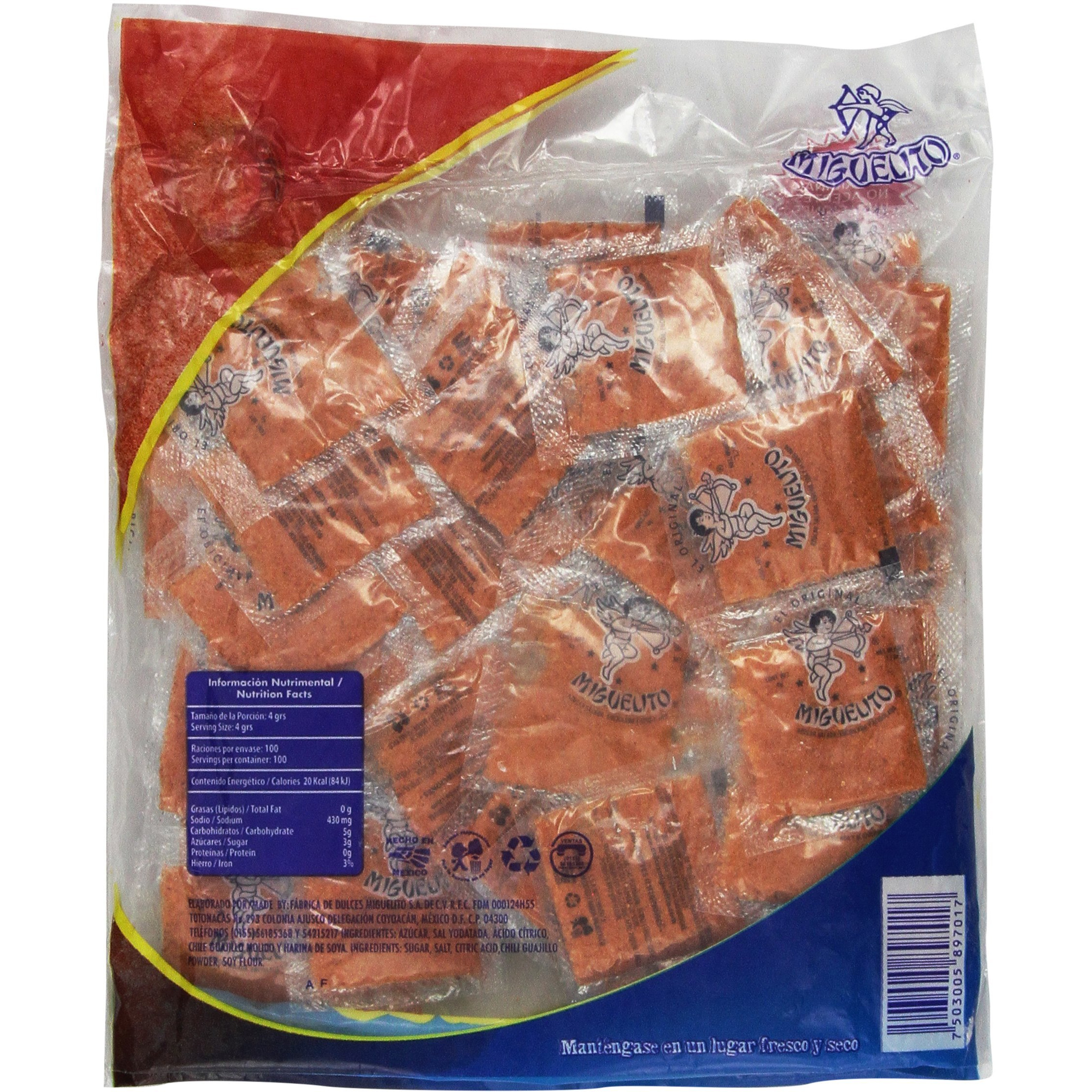 Miguelito Chamoy Chilito En Polvo Mexican Candy Chili Powder 100 Pieces Sealed