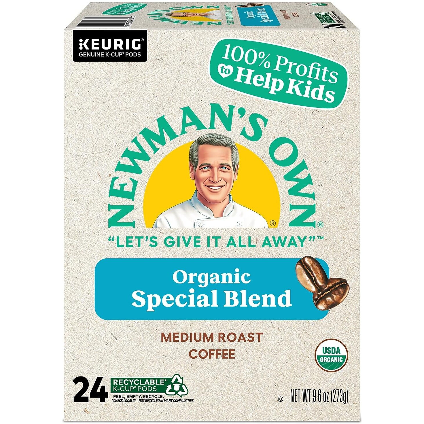 Newman's Own Organics 4050 Newman's Own Special Blend Extra Bold K-Cups, 24/Box
