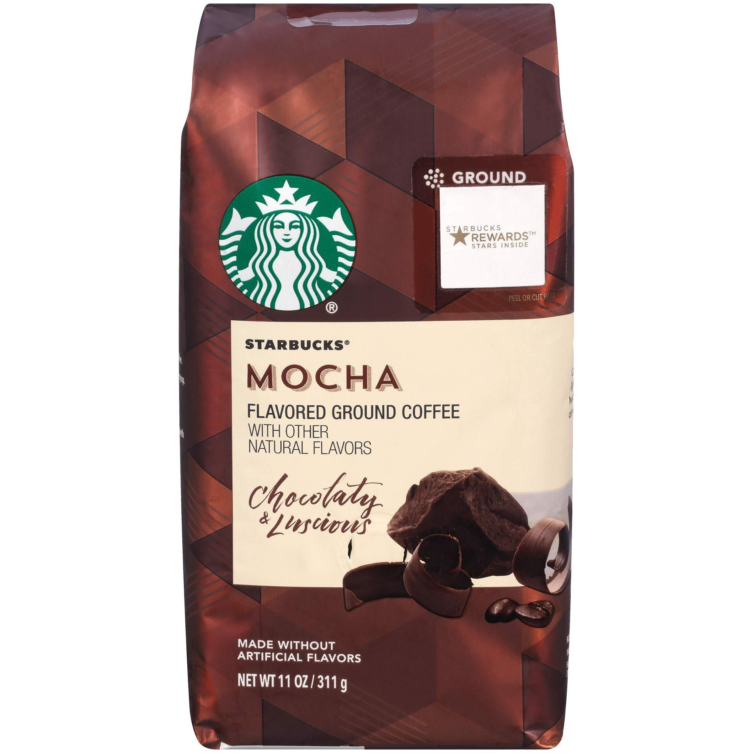Starbucks Flavored Ground Coffee, Mocha, 11 Oz