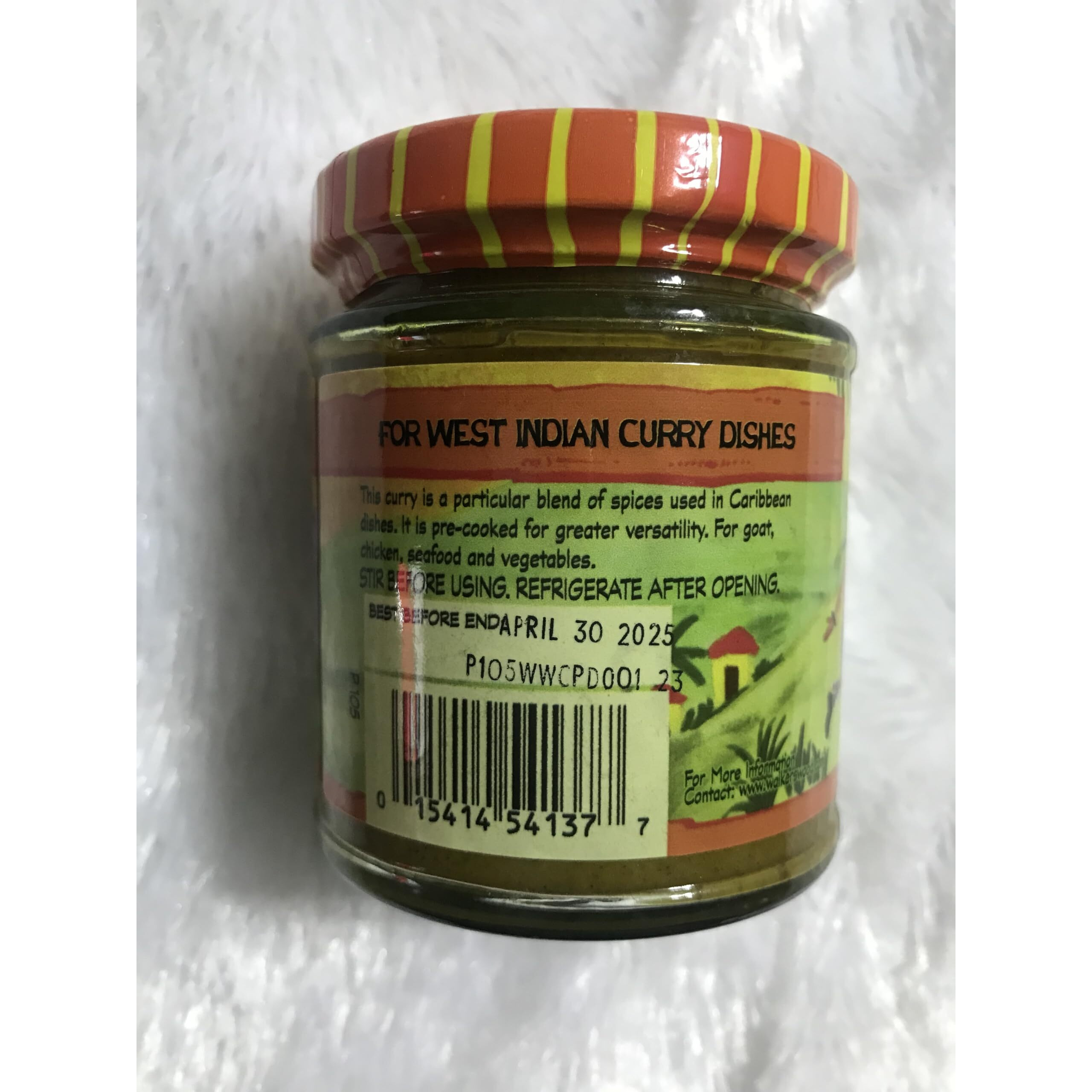 Walkerswood Spicy West Indian Curry Paste (Single Bottle 6.7Oz) Product Of Jamaica
