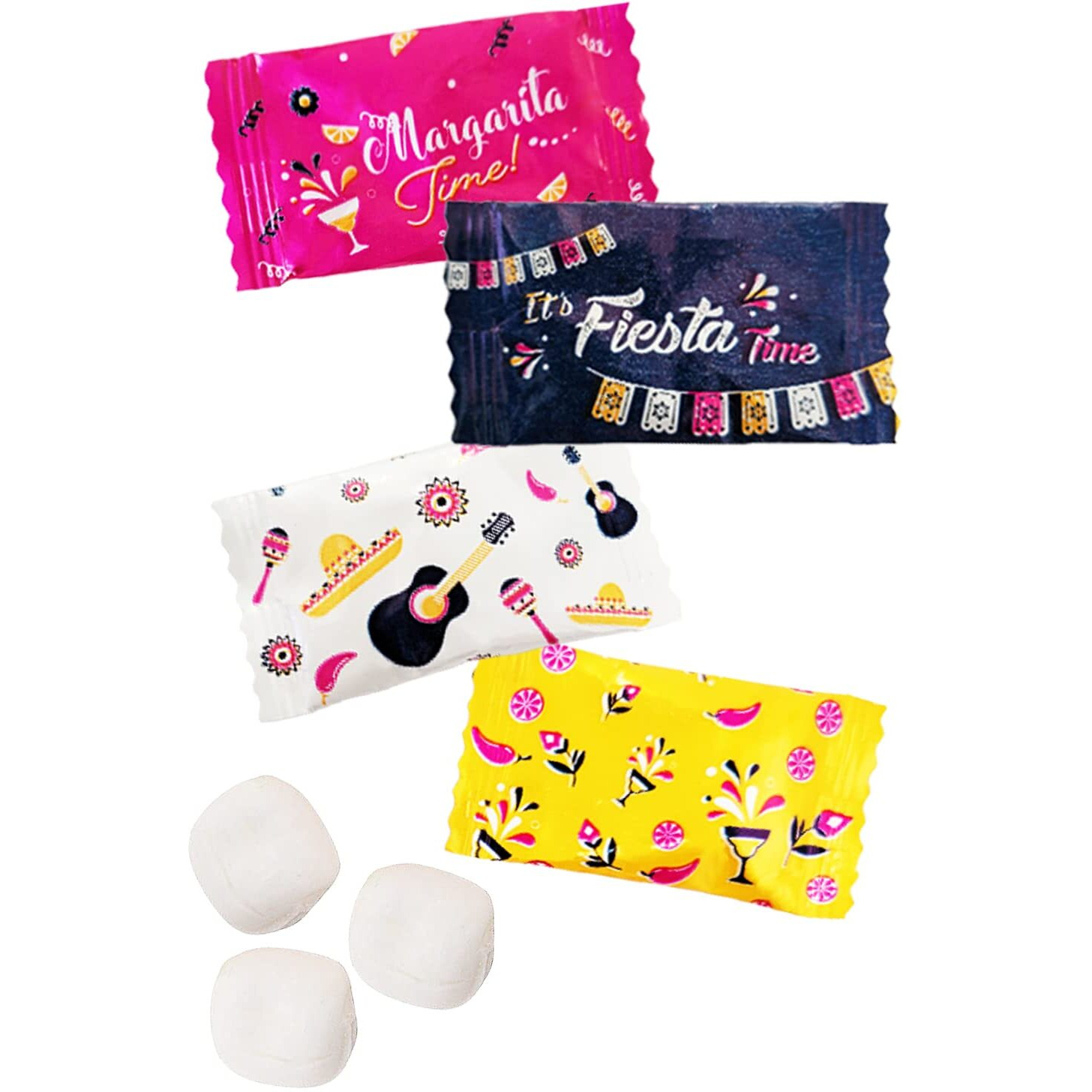 The Dreidel Company Fiesta Buttermints, Mint Candies, After Dinner Mints, Butter Mint Candy, Fat-Free, Kosher Certified, Individually Wrapped (110 Pieces)