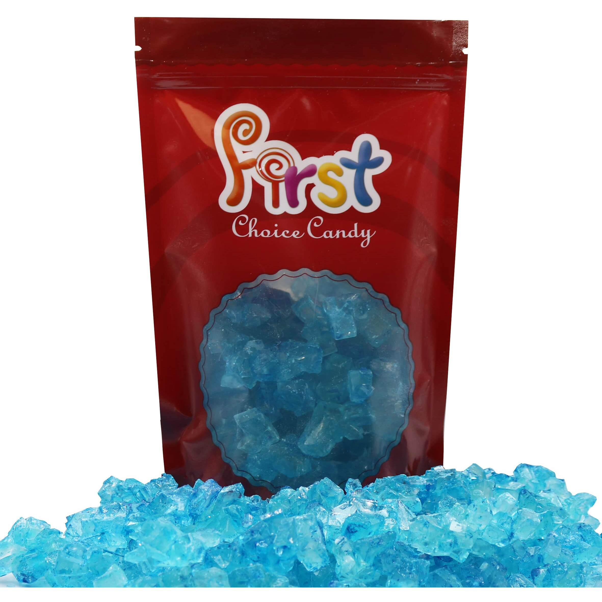 Firstchoicecandy Rock Candy Strings 1.5 Pound Bulk Bag (Blue Raspberry)