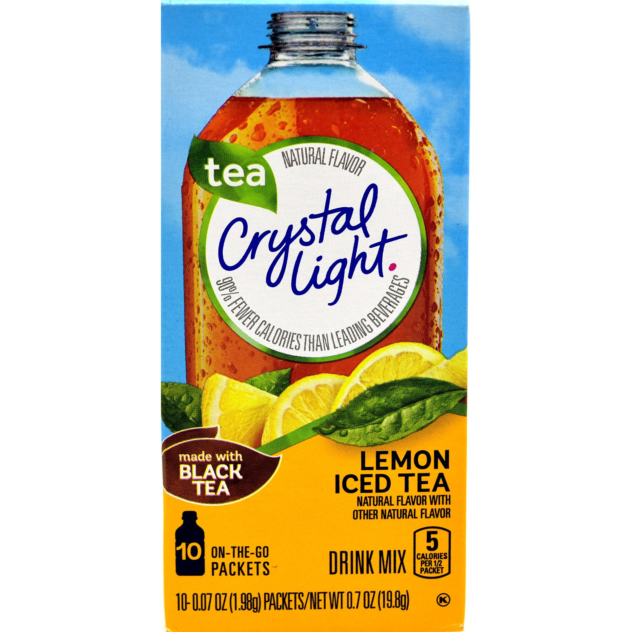 Crystal Light Lemon Iced Tea, 10 On-The-Go Packets (Pack Of 4)