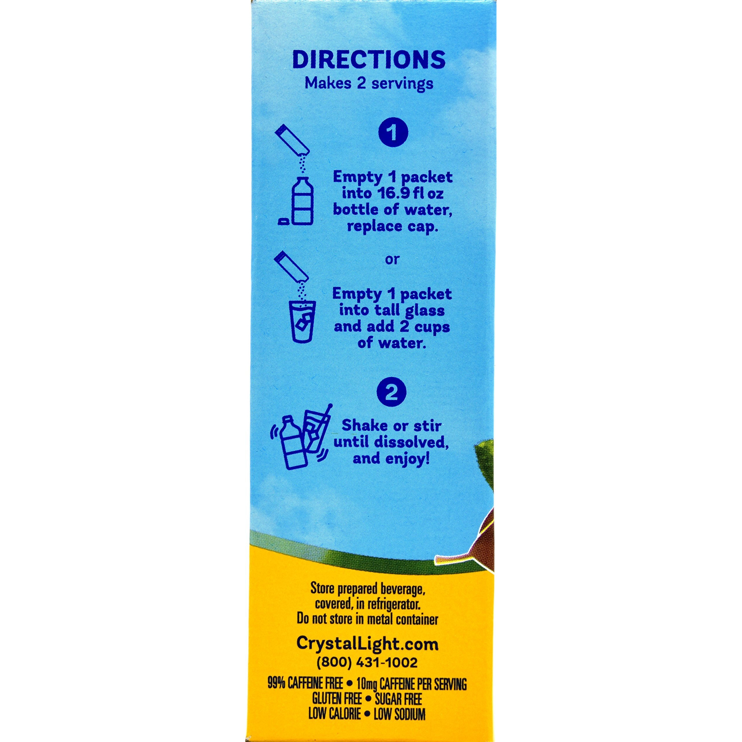 Crystal Light Lemon Iced Tea, 10 On-The-Go Packets (Pack Of 4)