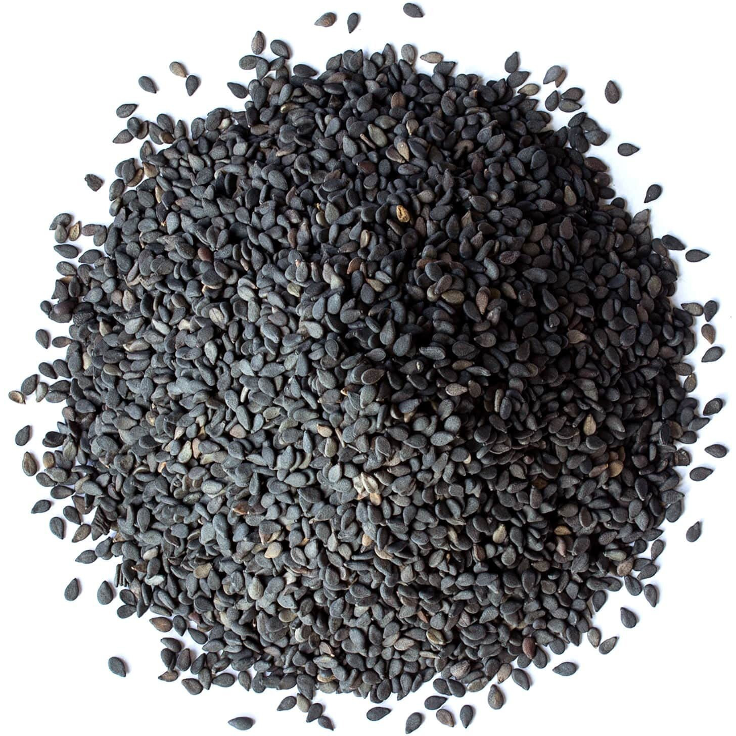 Food To Live Organic Black Sesame Seeds, 4 Pounds Non-Gmo, Raw Unhulled Kala Til Seeds, Unroasted, Kosher, Vegan, Bulk. Good Source Of Calcium, Iron And Dietary Fiber. For Sesame And Tahini Paste.