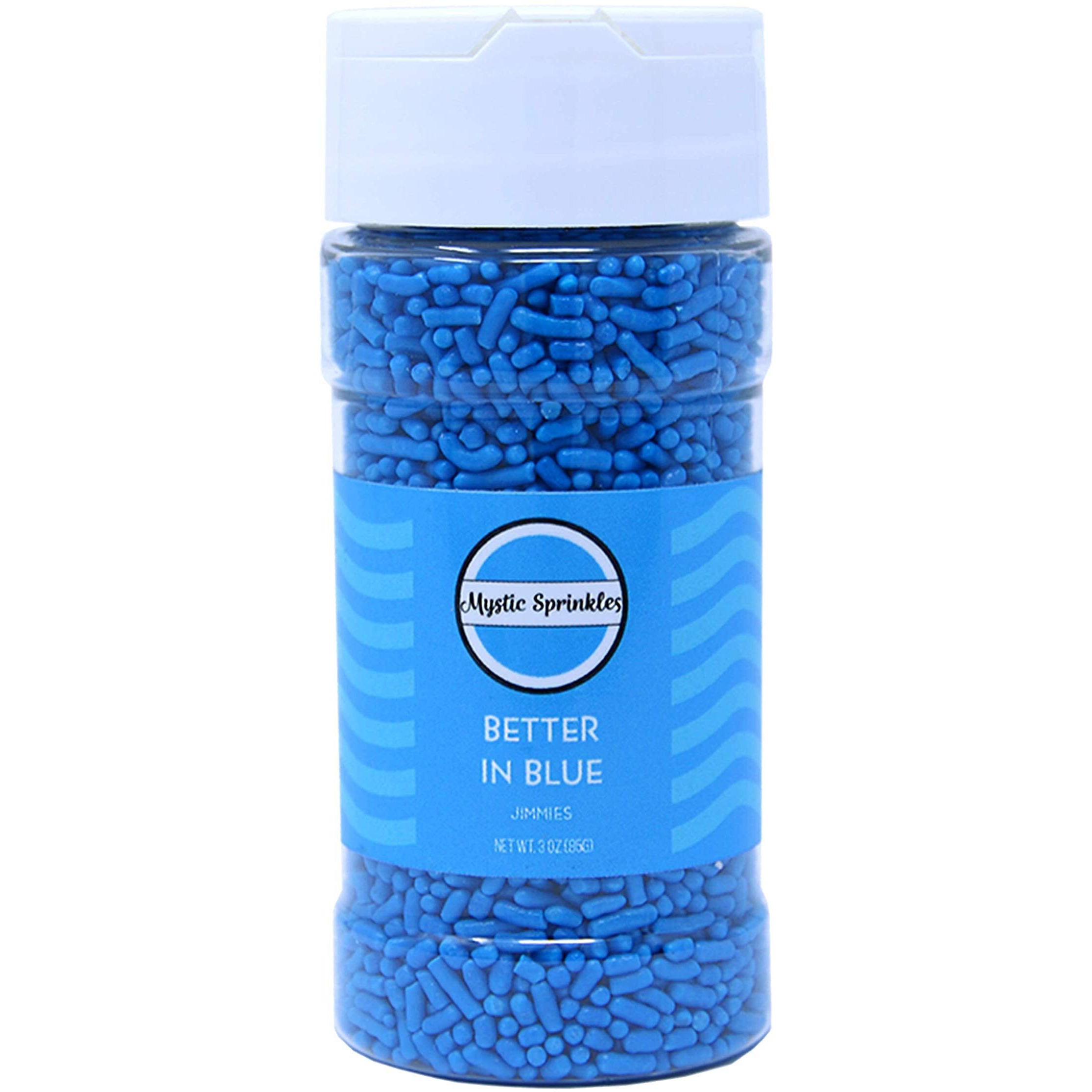 Mystic Sprinkles Solid Color Jimmy Sprinkles (Better In Blue Jimmies 3Oz)
