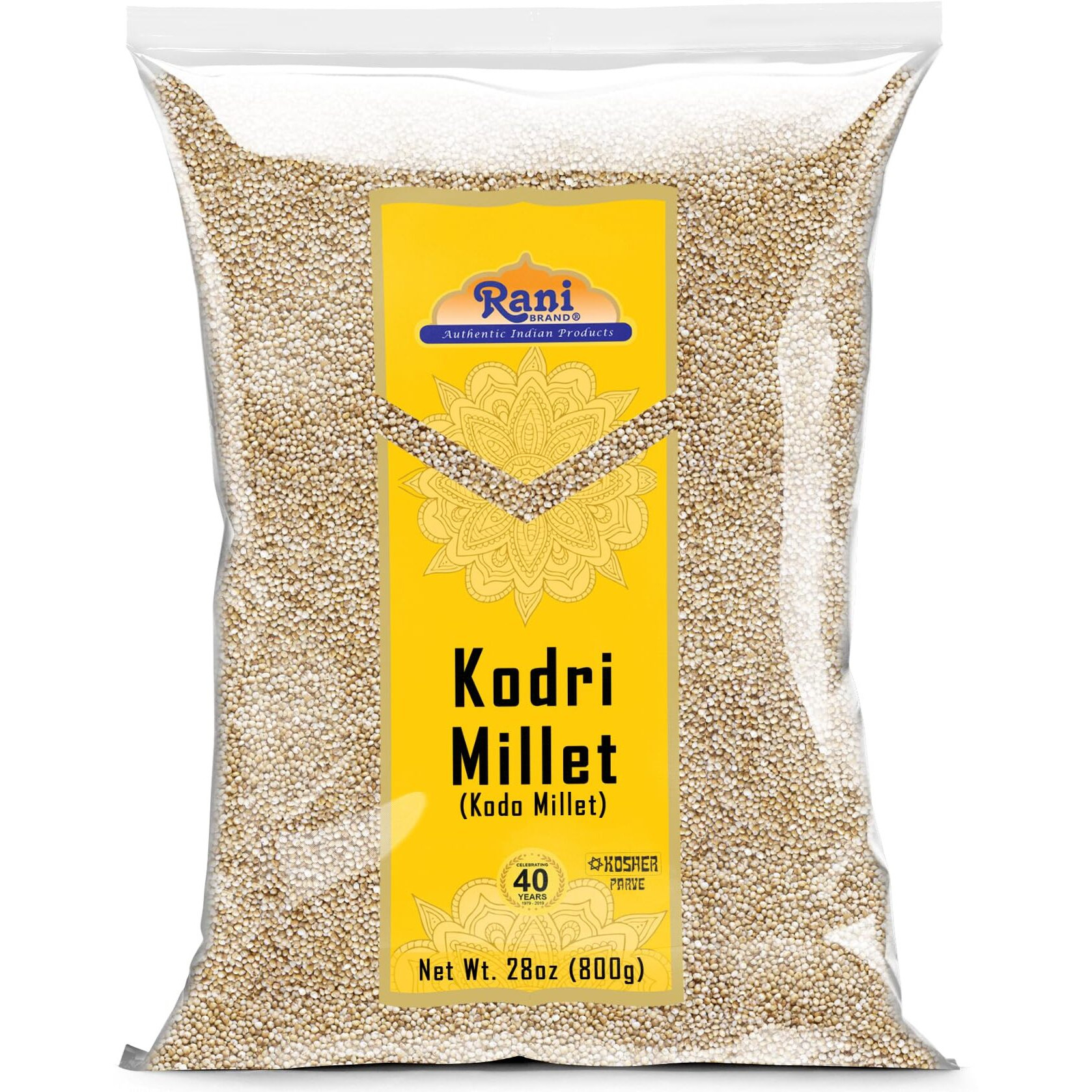Rani Kodri (Polished Kodo Millet Seeds) Ancient Grains 800G (28Oz) ~ All Natural | Gluten Friendly | Non-Gmo | Kosher | Vegan | Indian Origin (Varagu / Kodra / Harka)