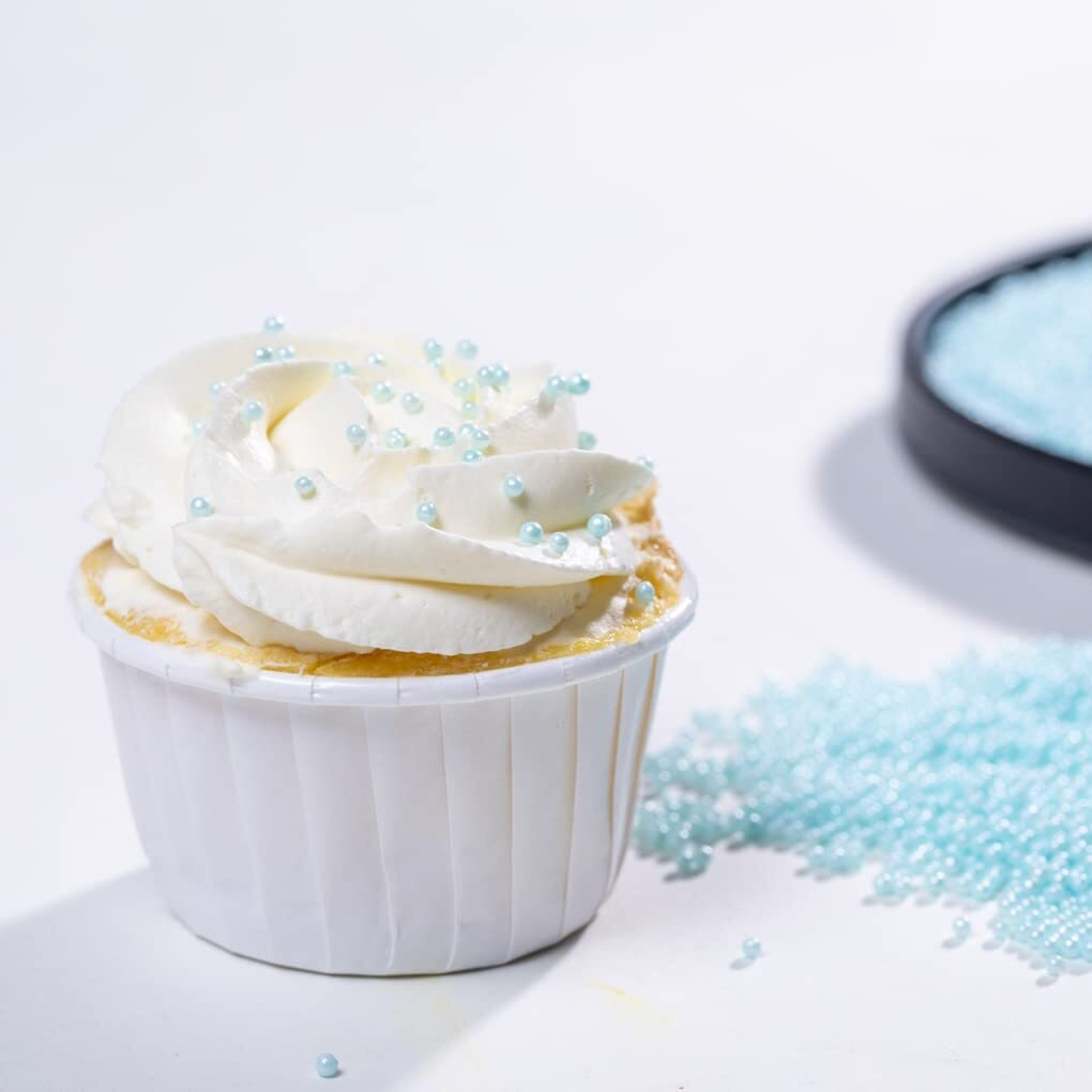 Blue Sprinkles Edible Pearl 130G 4.6Oz,Cake Dessert Sprinkles,Cookie Sprinkles,Sugar Pearl, Edible Candy Pearls For Cake Cupcake Decorationg 2Mm (Blue)